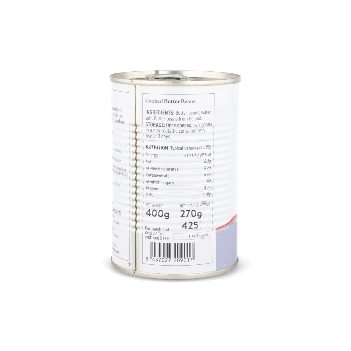 4x Perello Judion Butter Beans, 400g Tin - Image 3