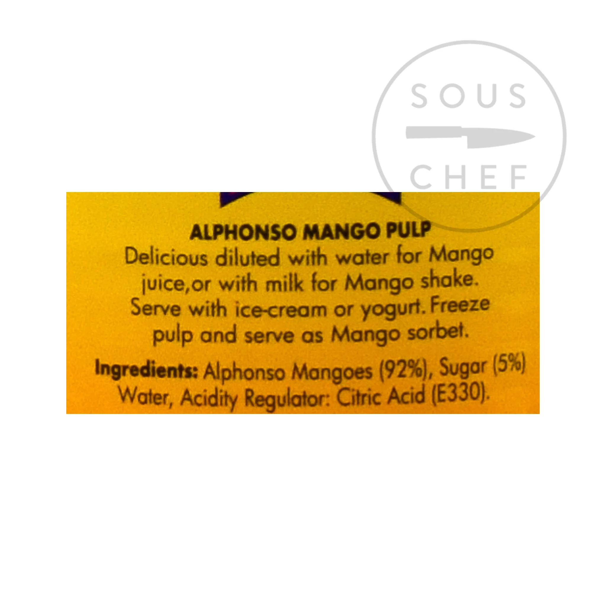 Alphonso Mango Pulp, 850g - Image 2