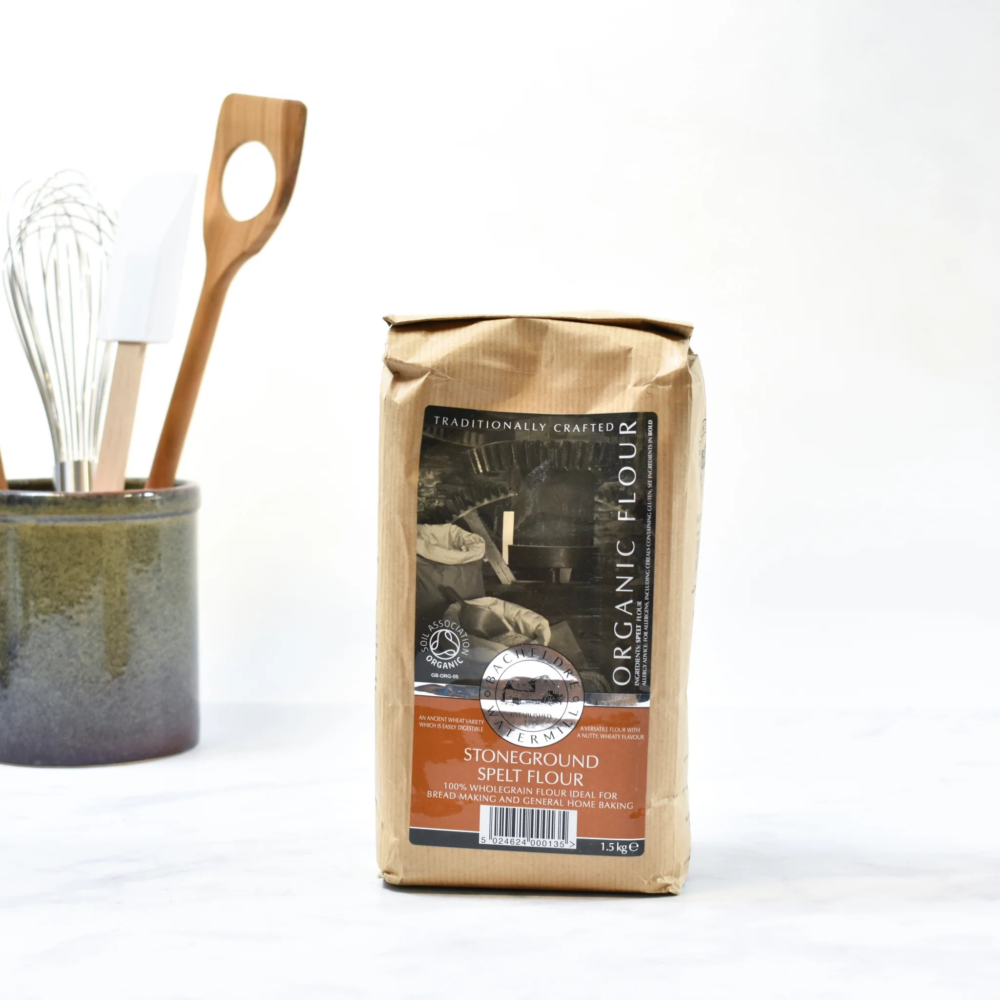 Bacheldre Organic Stoneground Spelt Flour, 1.5kg - Image 3