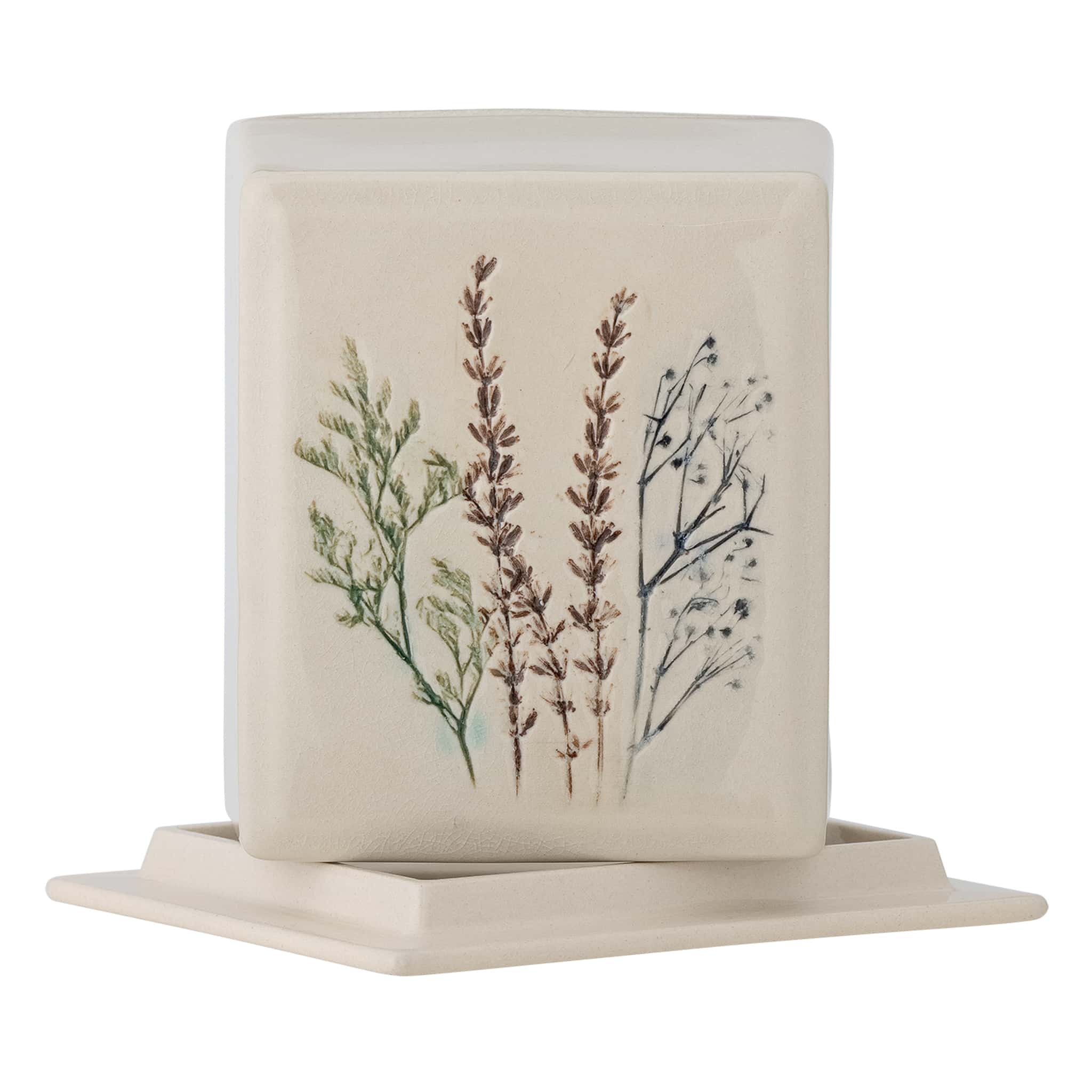 Bea Floral Butter Dish, 15cm - Image 3