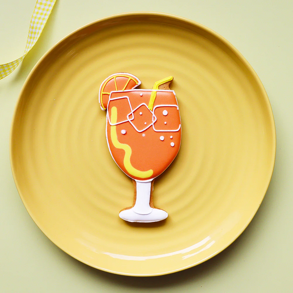 Biscuiteers Aperol Spritz Letterbox Iced Biscuit, 30g - Image 2