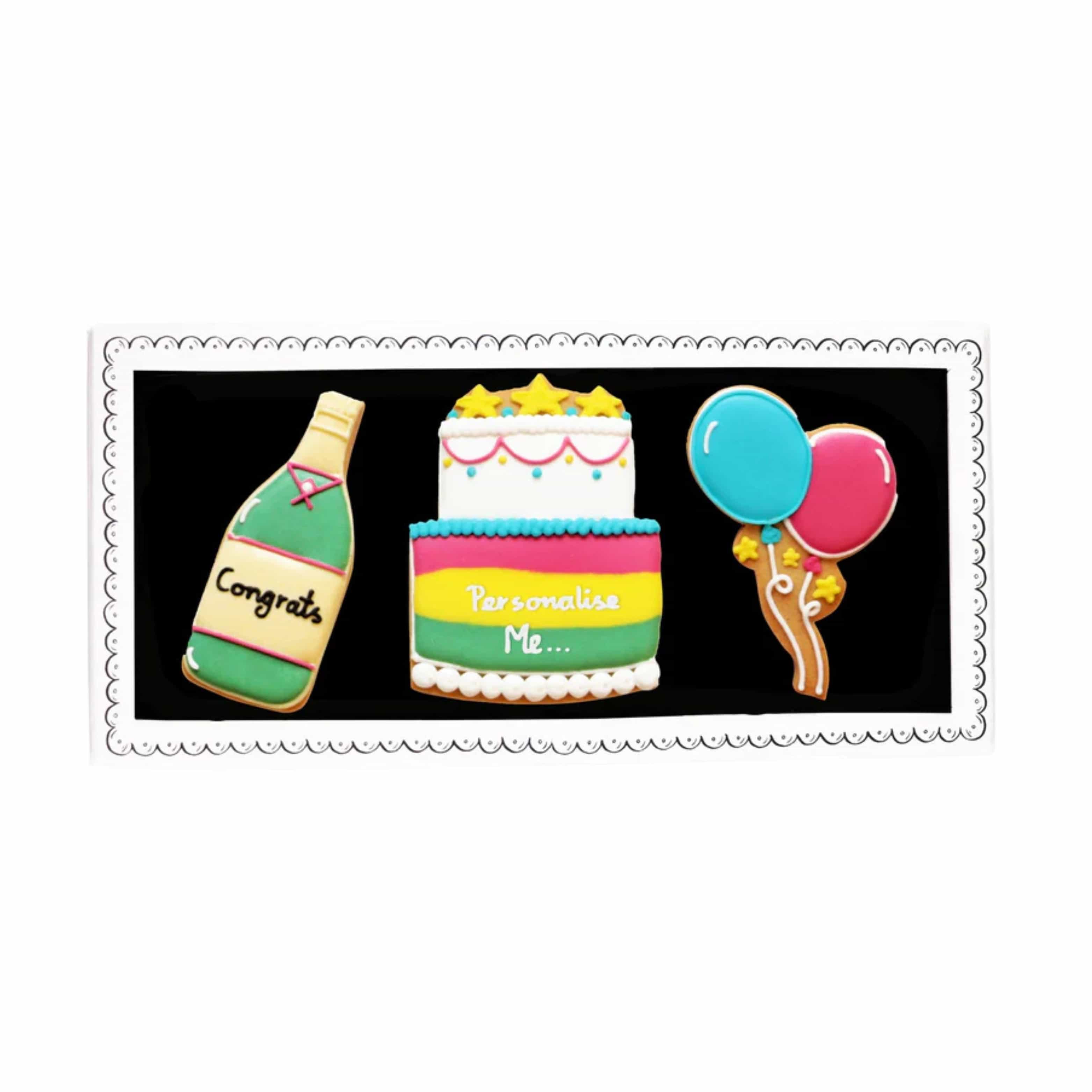 Biscuiteers Congratulations Letterbox Iced Biscuits, 60g - Image 2