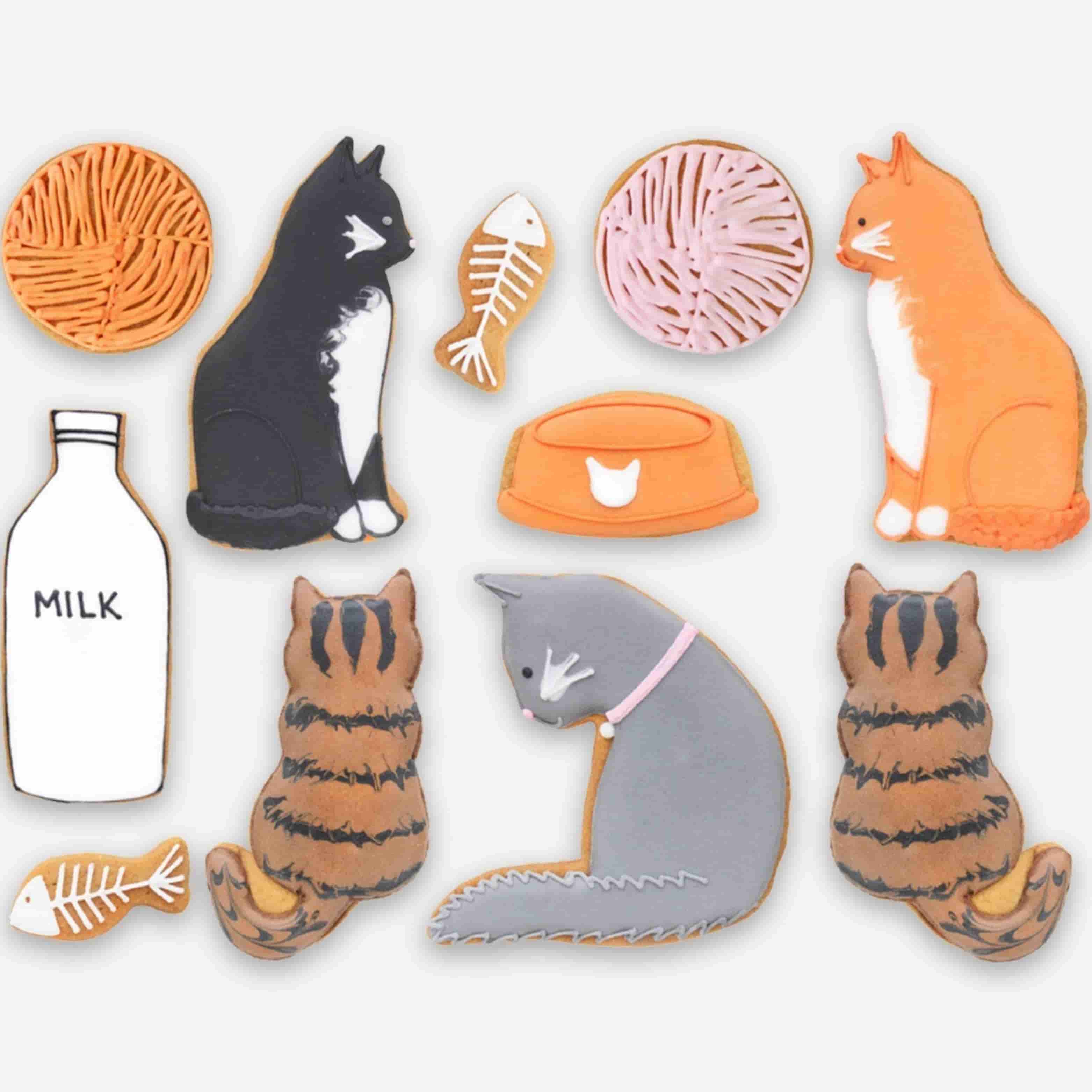 Biscuiteers Cool for Cats Iced Biscuits in Tin, 130g - Image 3