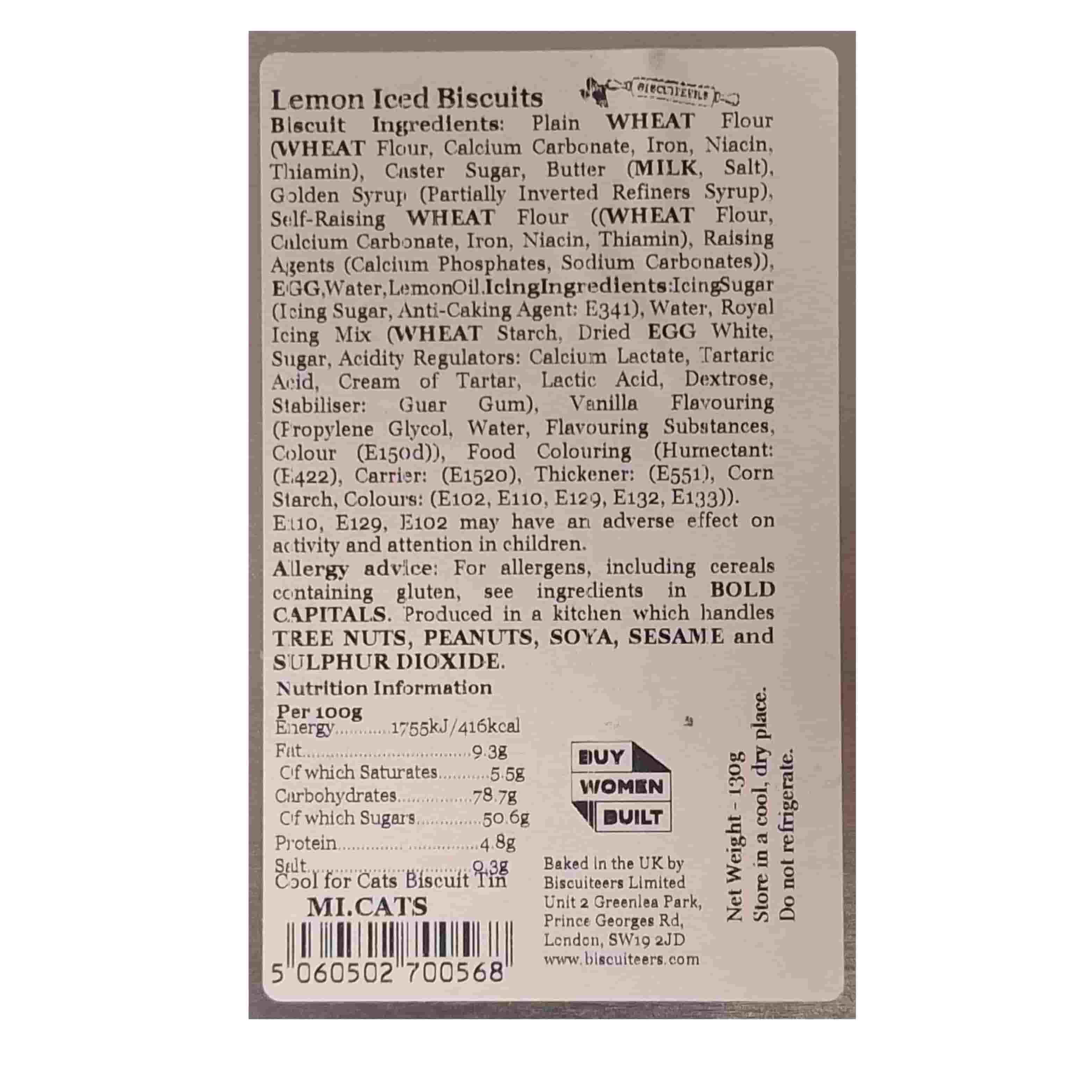 Biscuiteers Cool for Cats Iced Biscuits in Tin, 130g - Image 4
