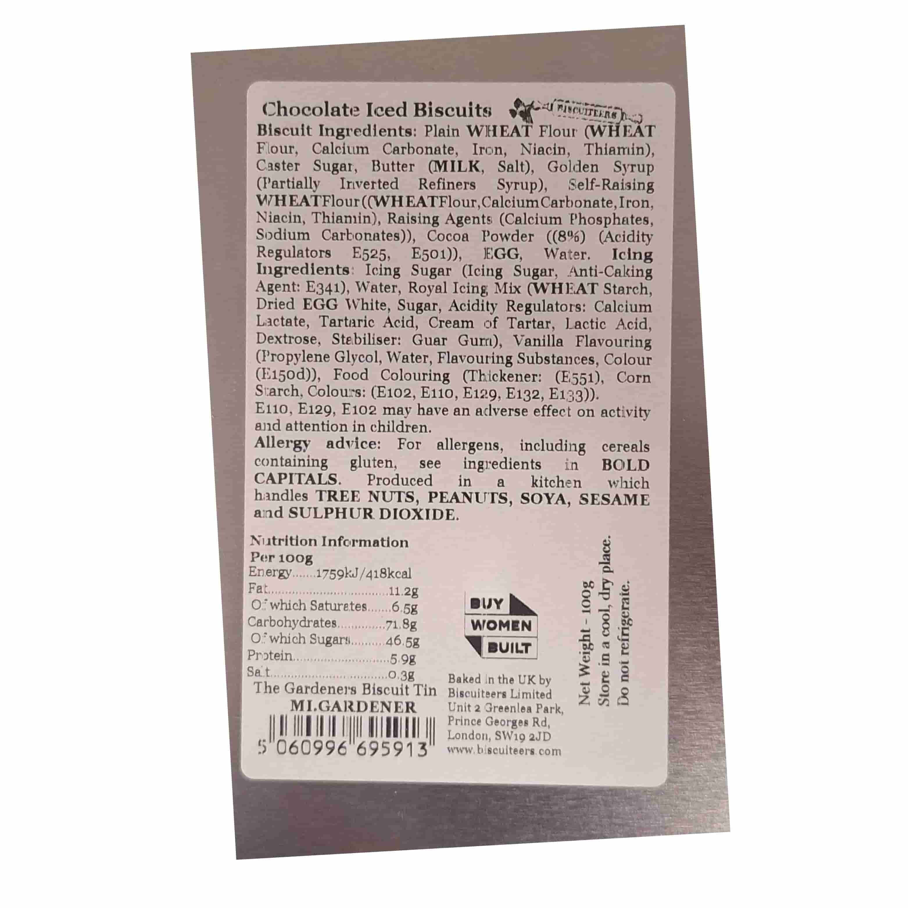 Biscuiteers The Gardeners Iced Biscuits in Tin, 100g - Image 3