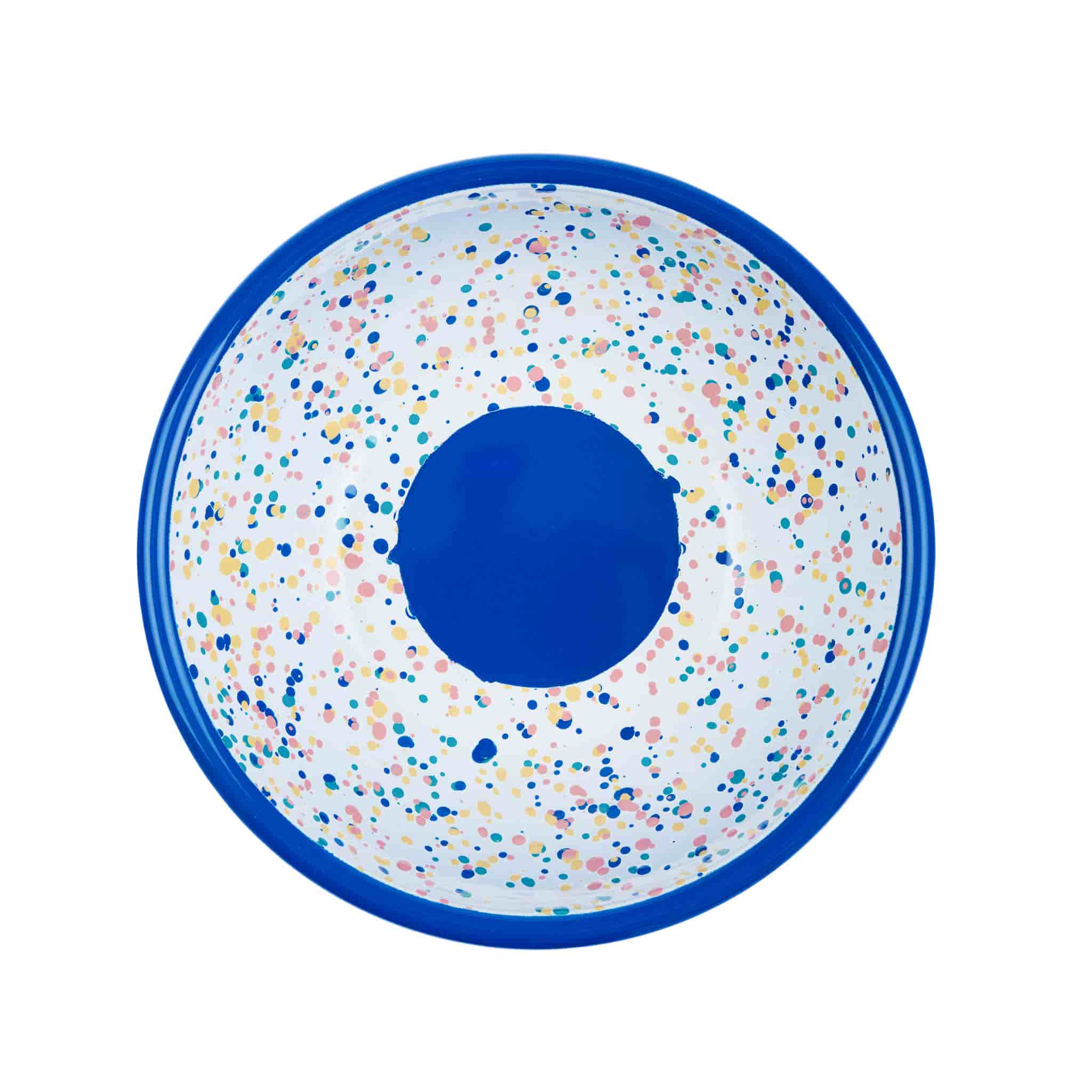 Blue Dot Enamel Salad Bowl - Image 2