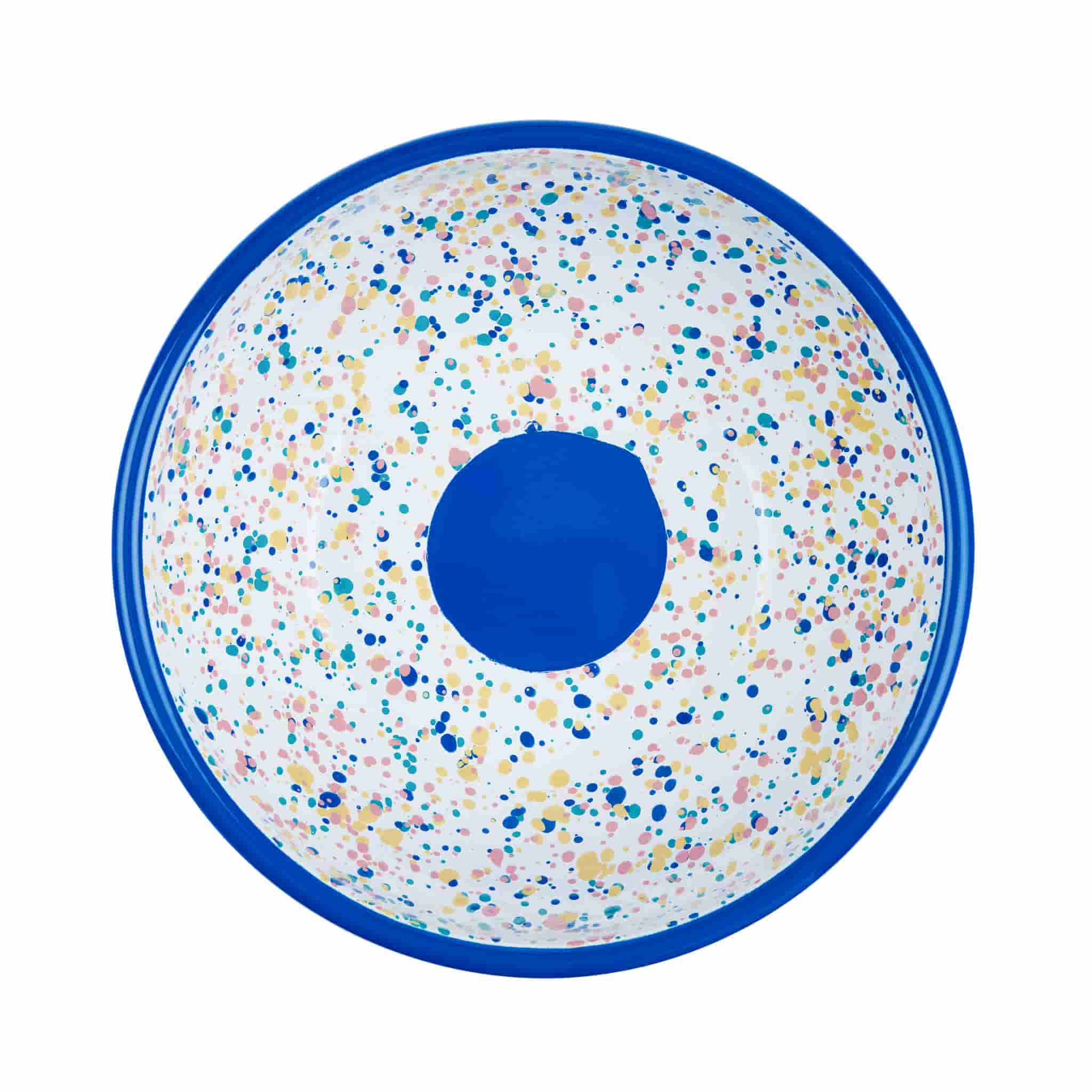 Blue Dot Enamel Salad Bowl - Image 4
