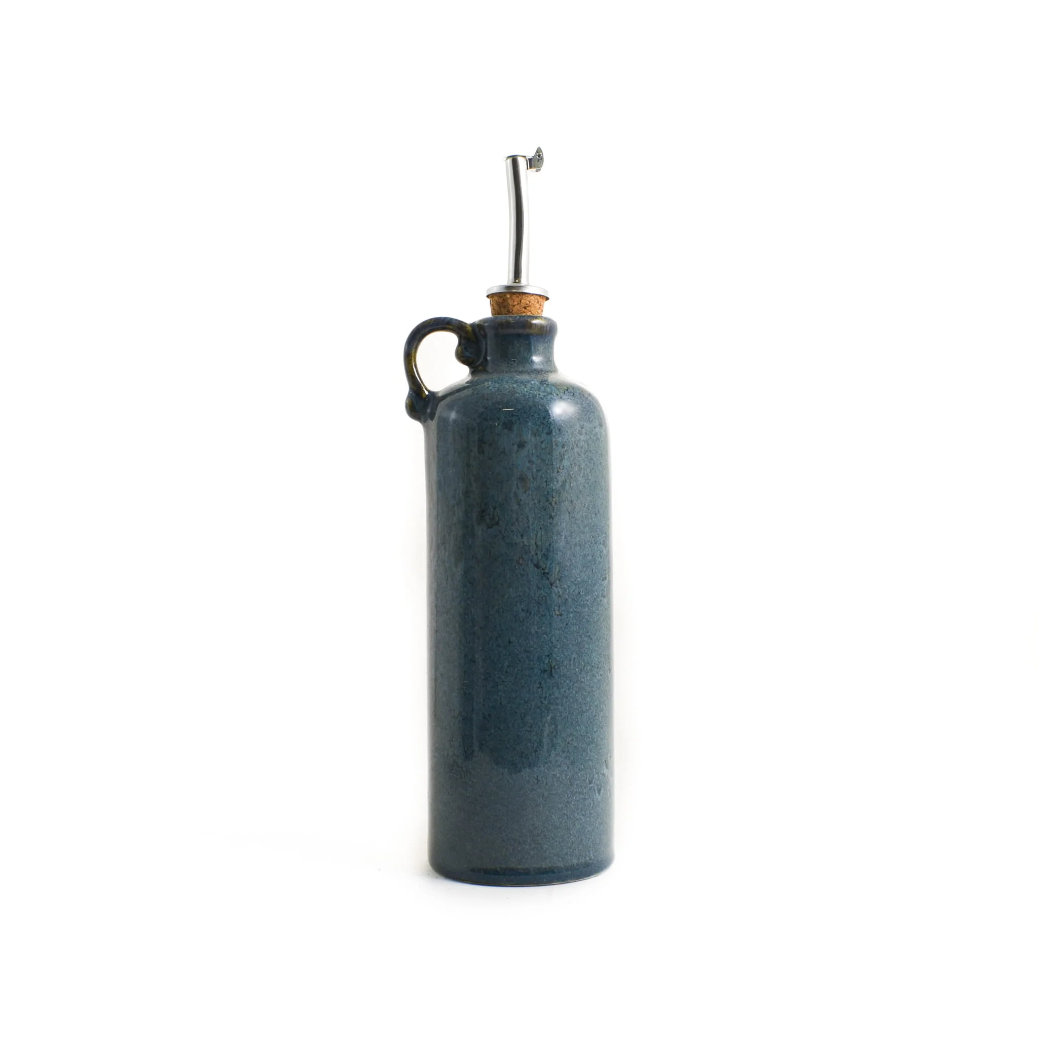 Blue Glaze Oil & Vinegar Pouring Bottle