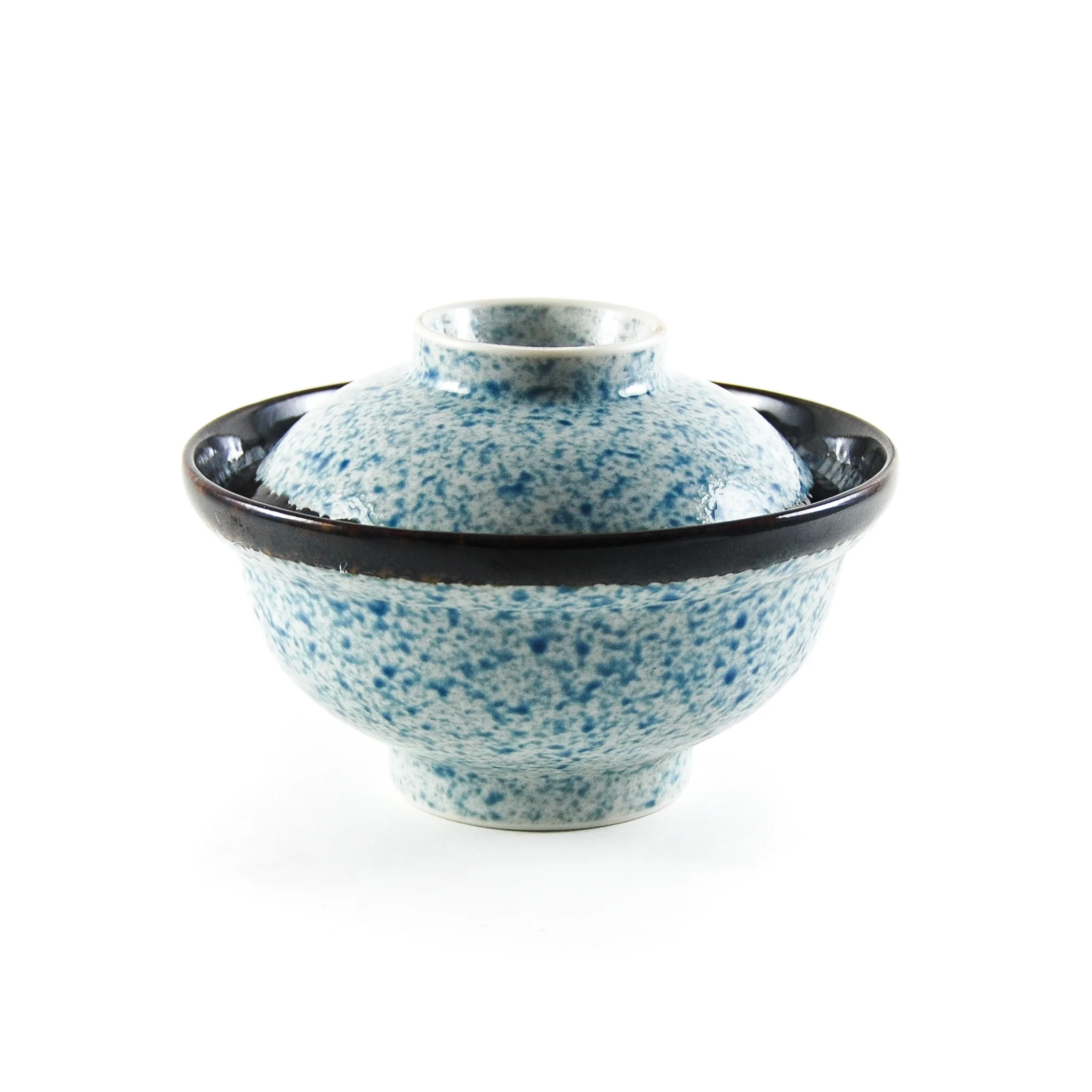 Blue Wave Covered Bowl, 15.7cm - Image 3