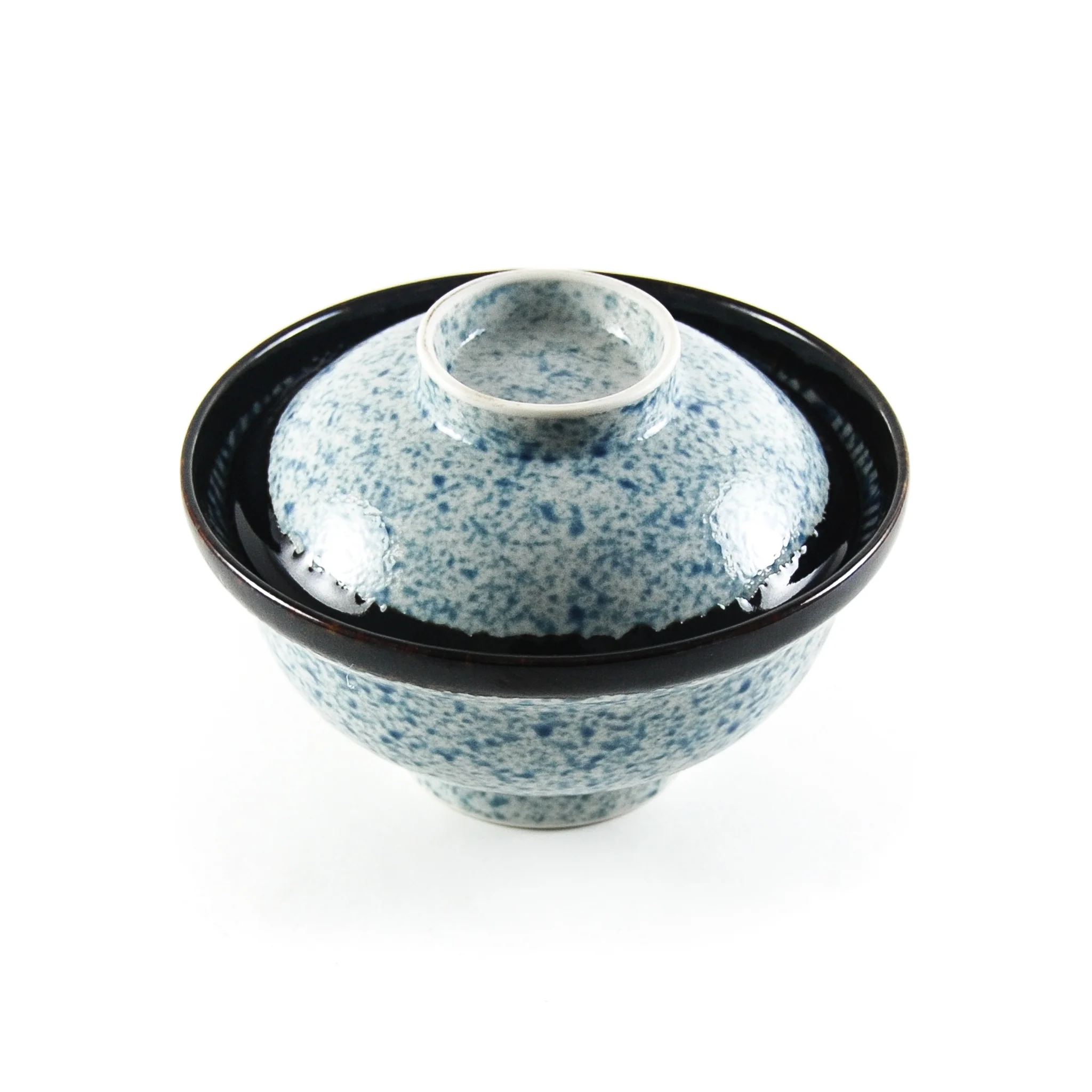 Blue Wave Covered Bowl, 15.7cm - Image 4