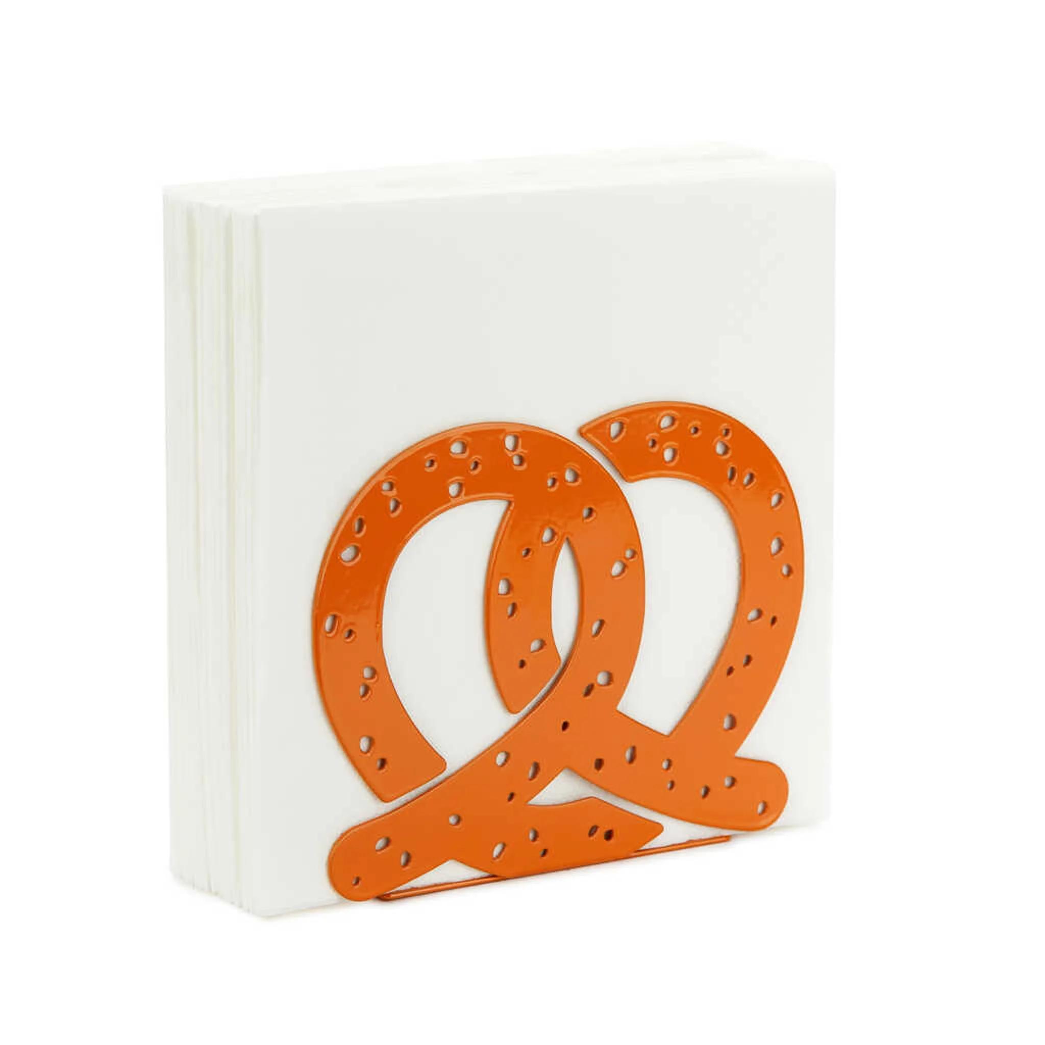 Brown Pretzel Metal Napkin Holder - Image 2