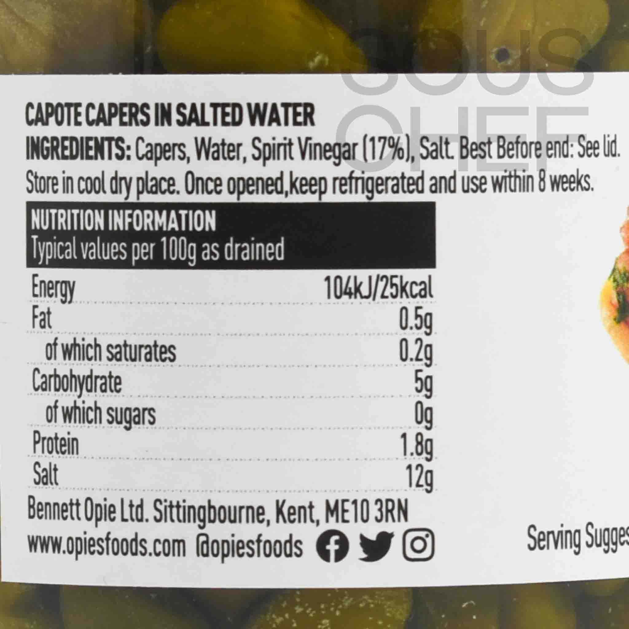 Capote Capers in Salted Water, 180g - Image 2
