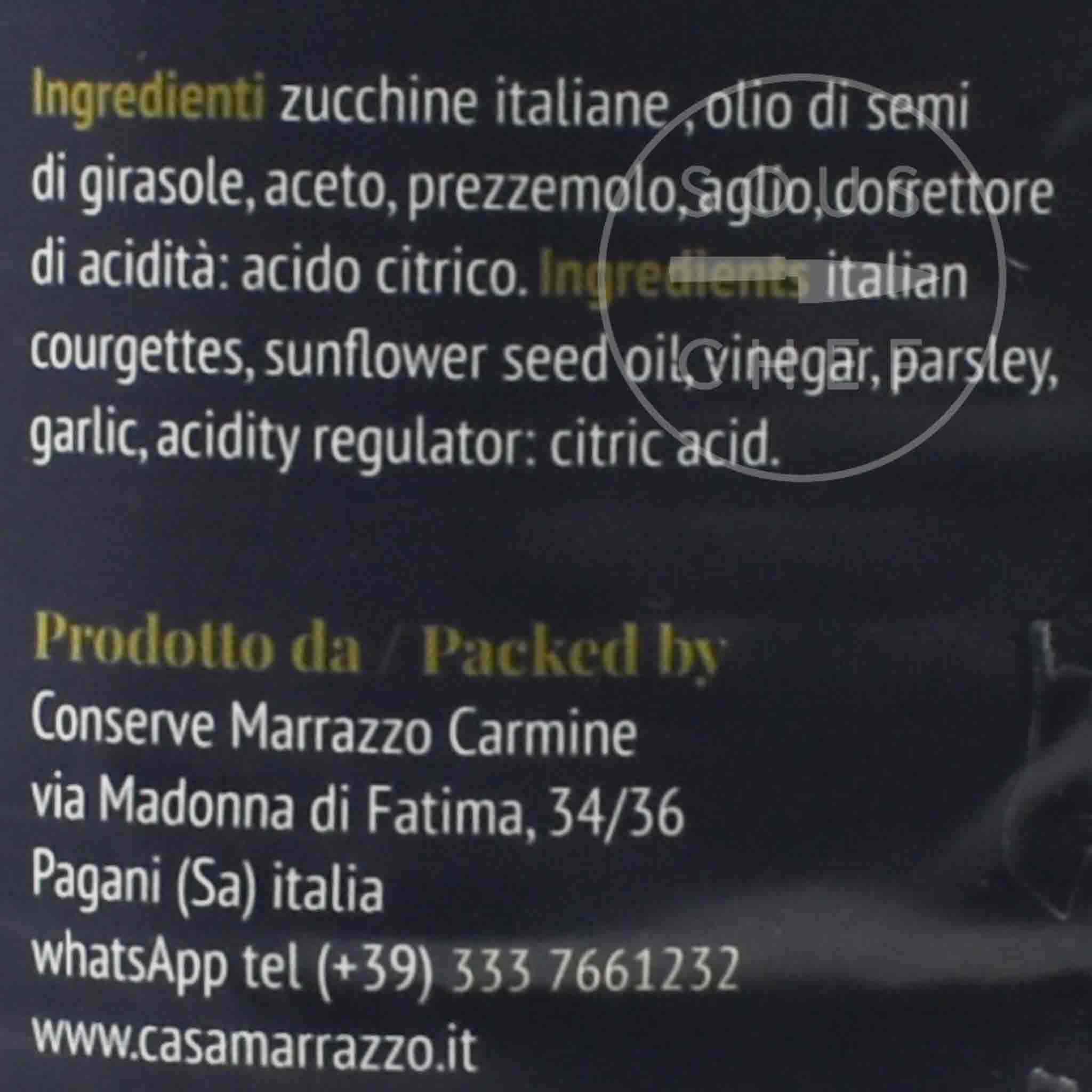Casa Marrazzo Grilled Courgette in Oil, 750g - Image 3