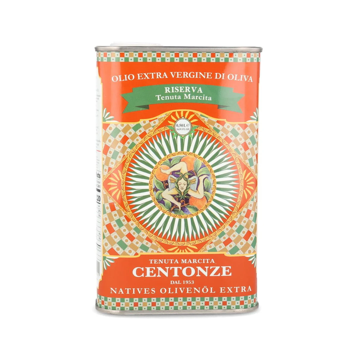 Centonze Riserva Extra Virgin Olive Oil Blend in Tin, 500ml