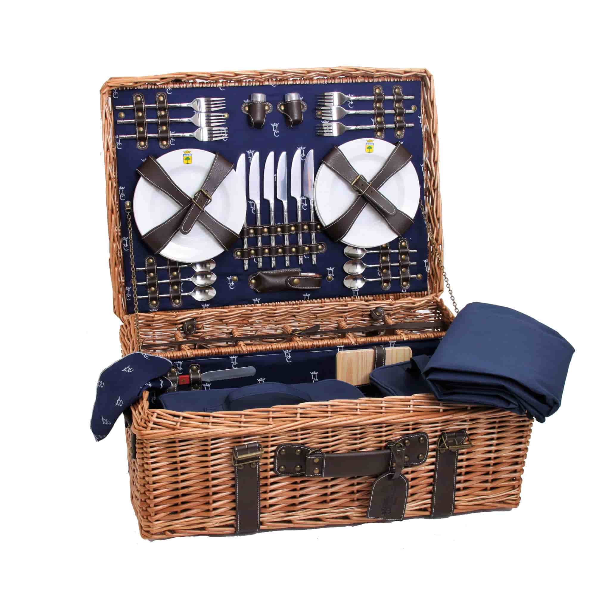 Champs-Elysees Navy Picnic Hamper - Image 3