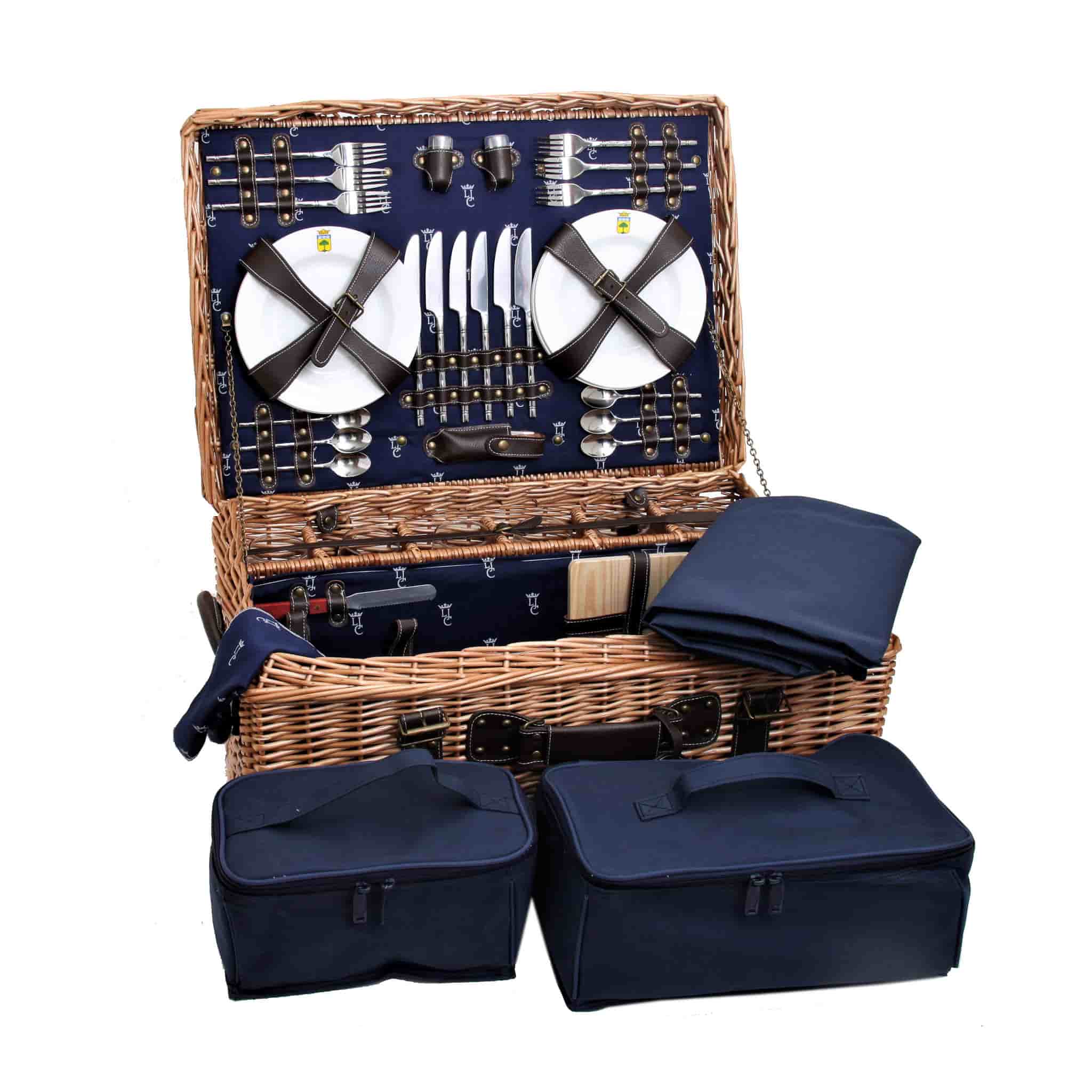 Champs-Elysees Navy Picnic Hamper - Image 4