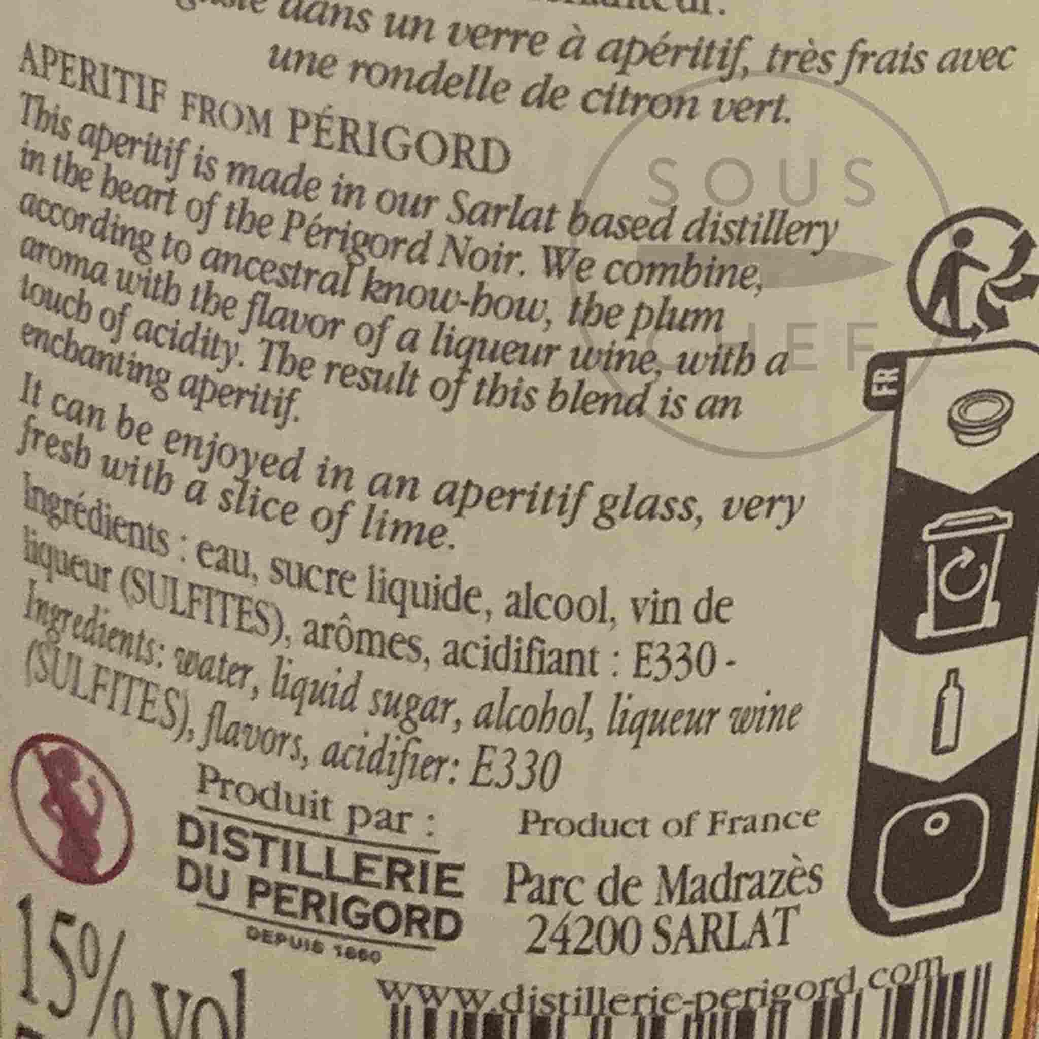 Cherry Rocher Plum Ratafia Aperitif, 700ml - Image 2