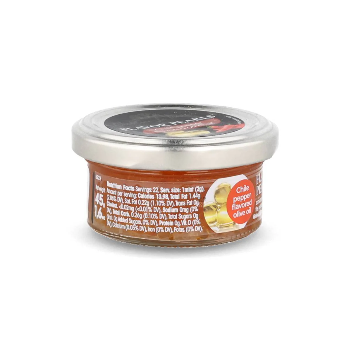 Christine Le Tennier Extra Virgin Olive Oil & Chili Pearls, 45g - Image 2