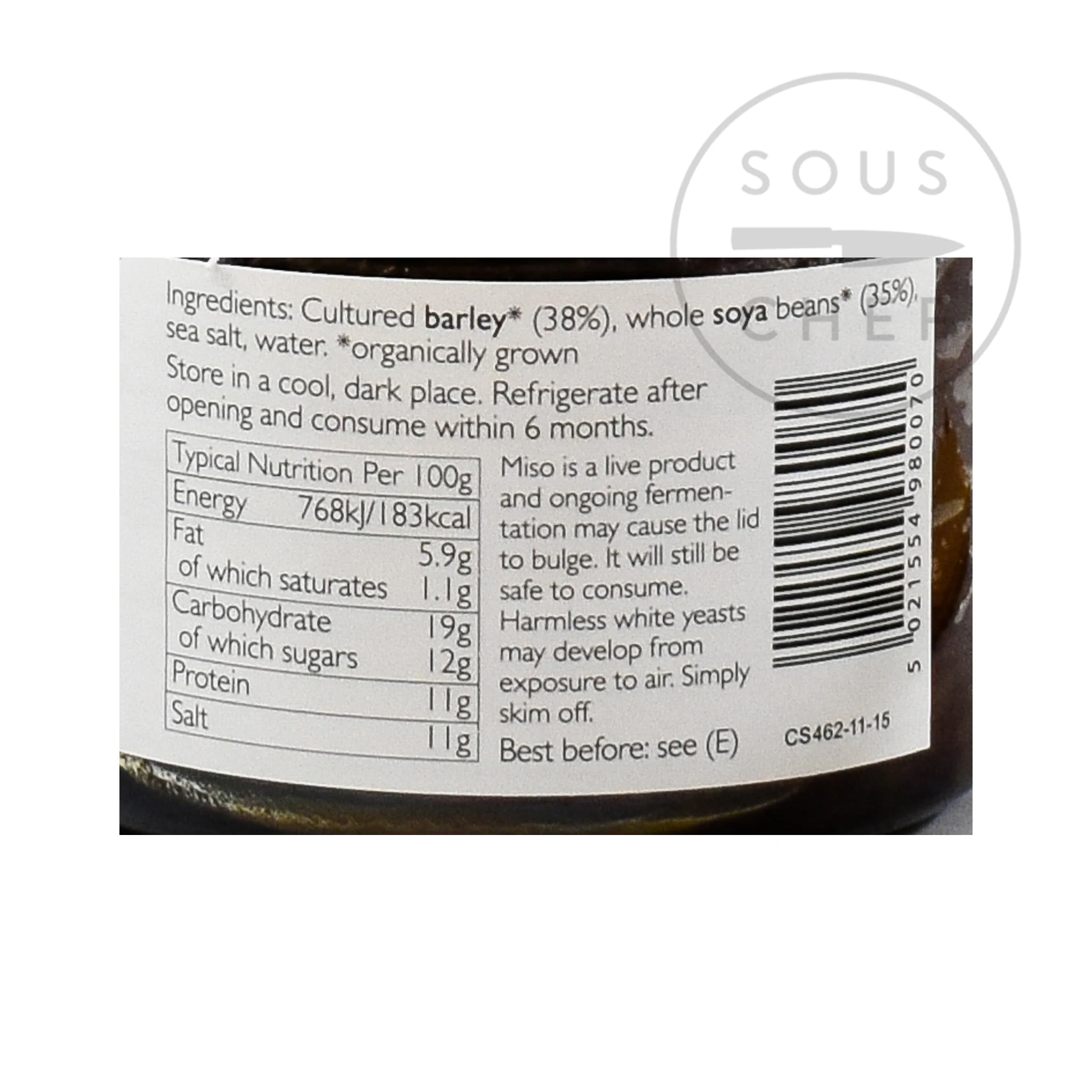 Clearspring Organic Unpasteurised Barley Miso, 300g - Image 3