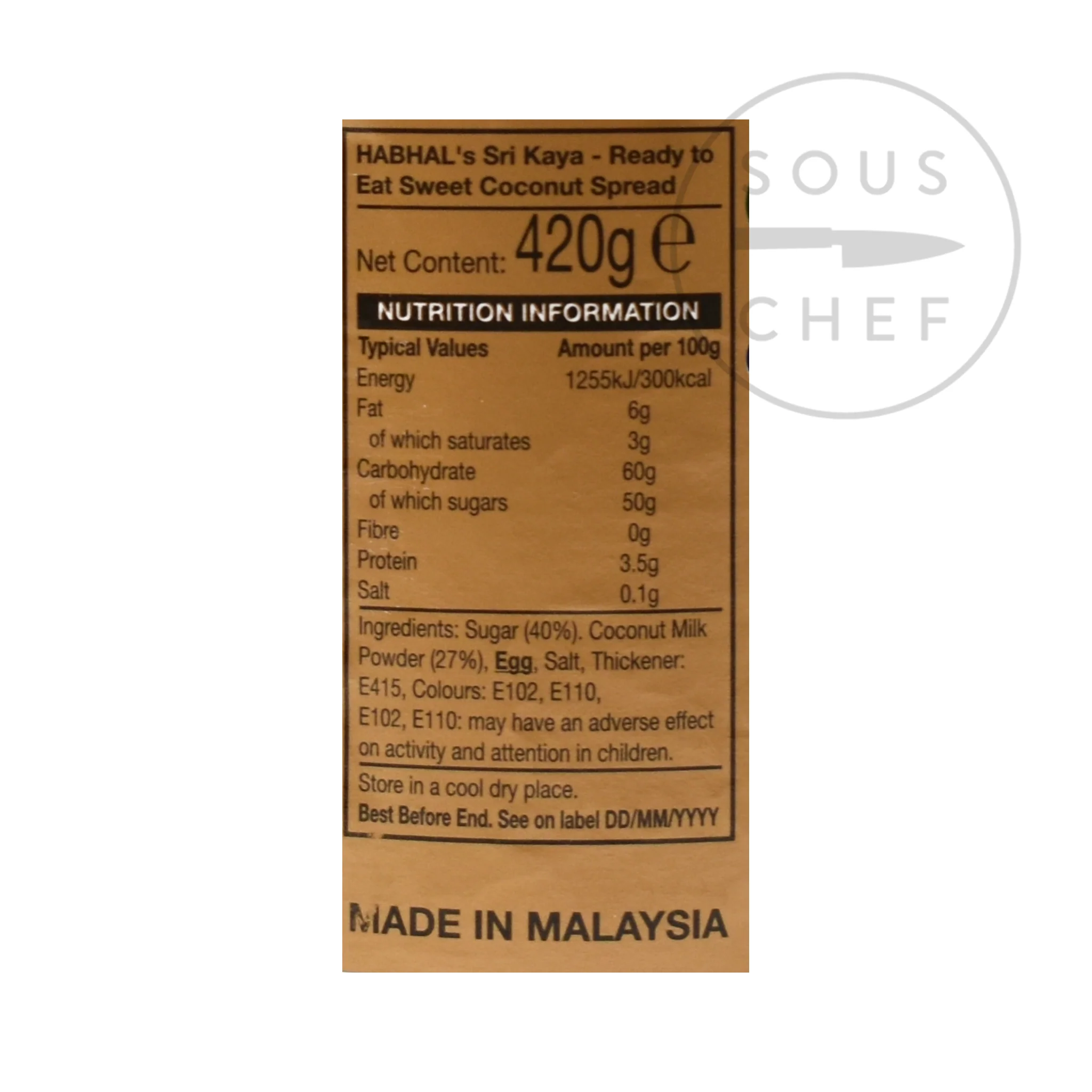 Sri Kaya Coconut Spread, 420g - Image 2
