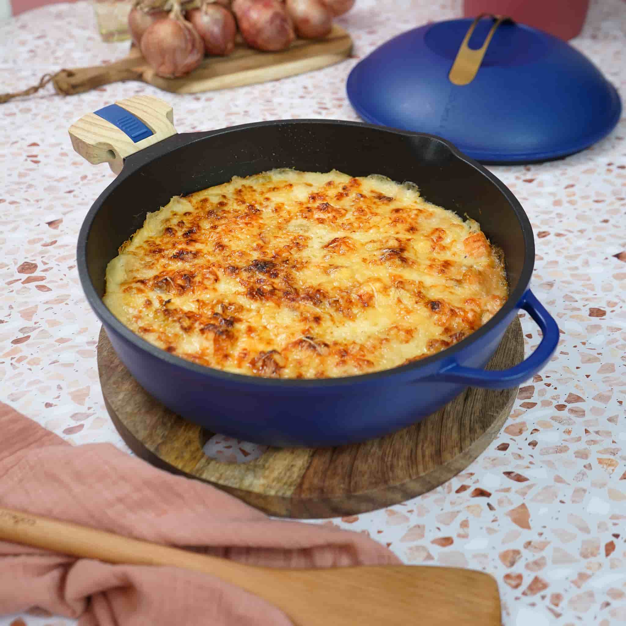 Cookut Lightweight Non-Stick Blue Fabulous Pan, 28cm, BPA-Free - Image 4