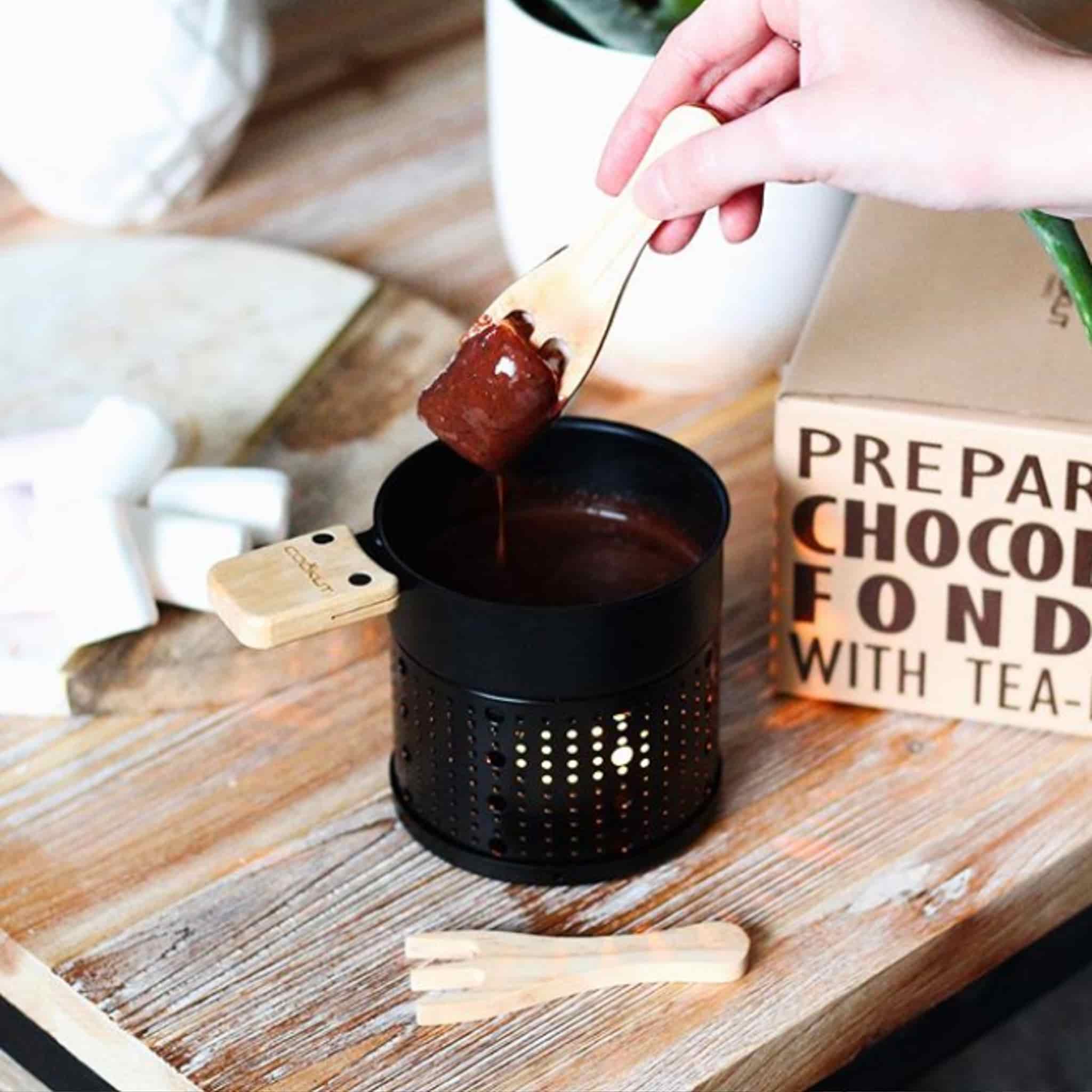 Cookut Chocolate Fondue with Tealight, Black - Image 2