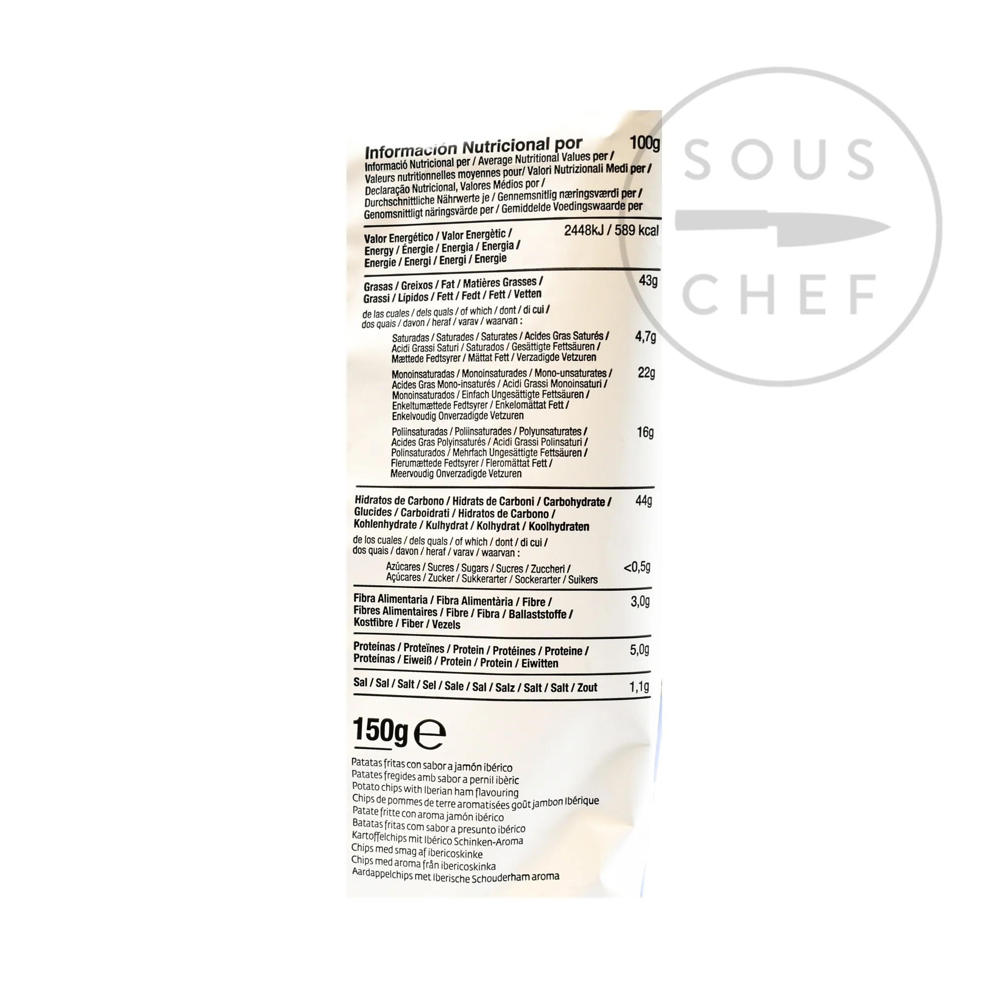 Torres Iberico Ham Flavour Crisps, 150g - Image 3