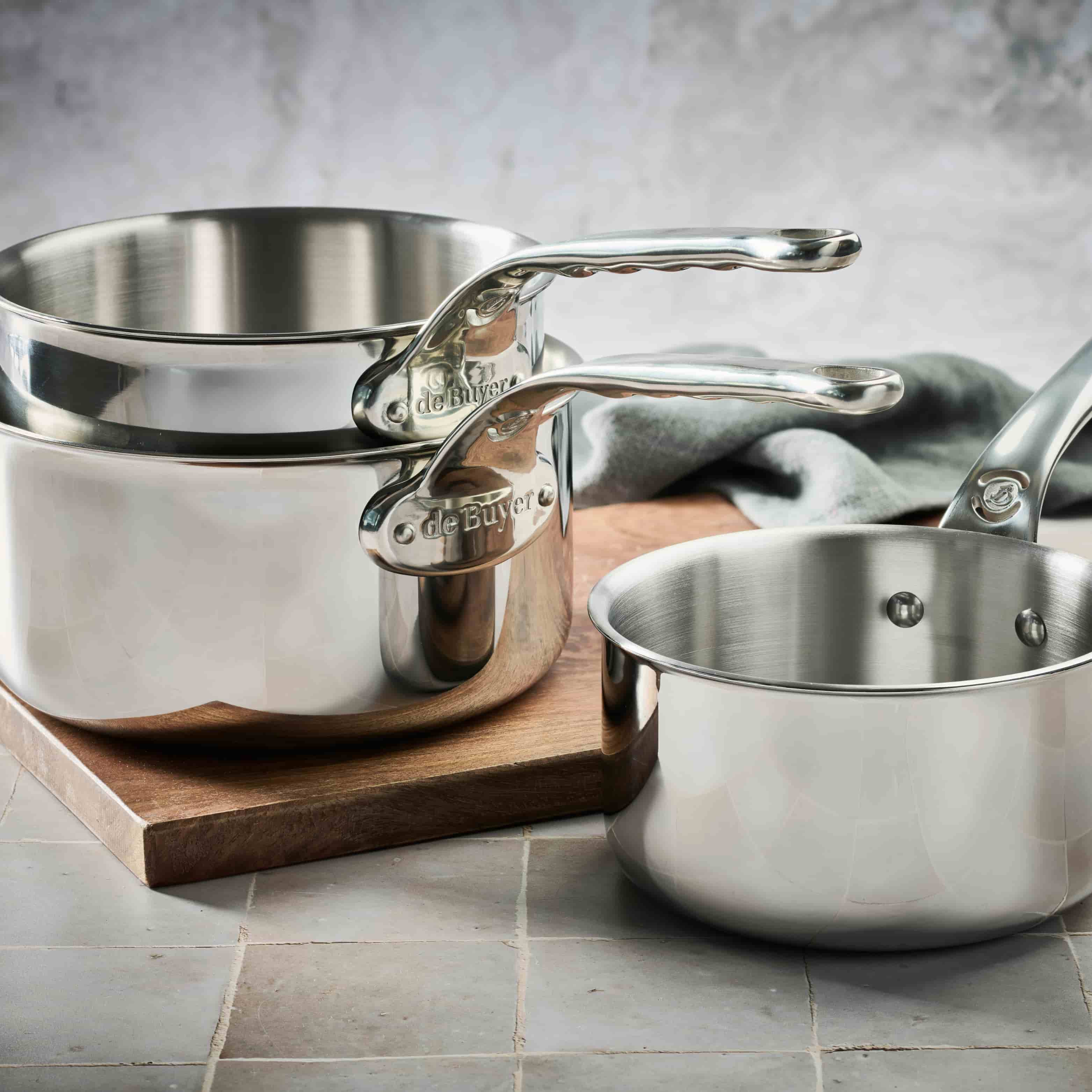 De Buyer Affinity 3 Piece Saucepan Set - Image 2