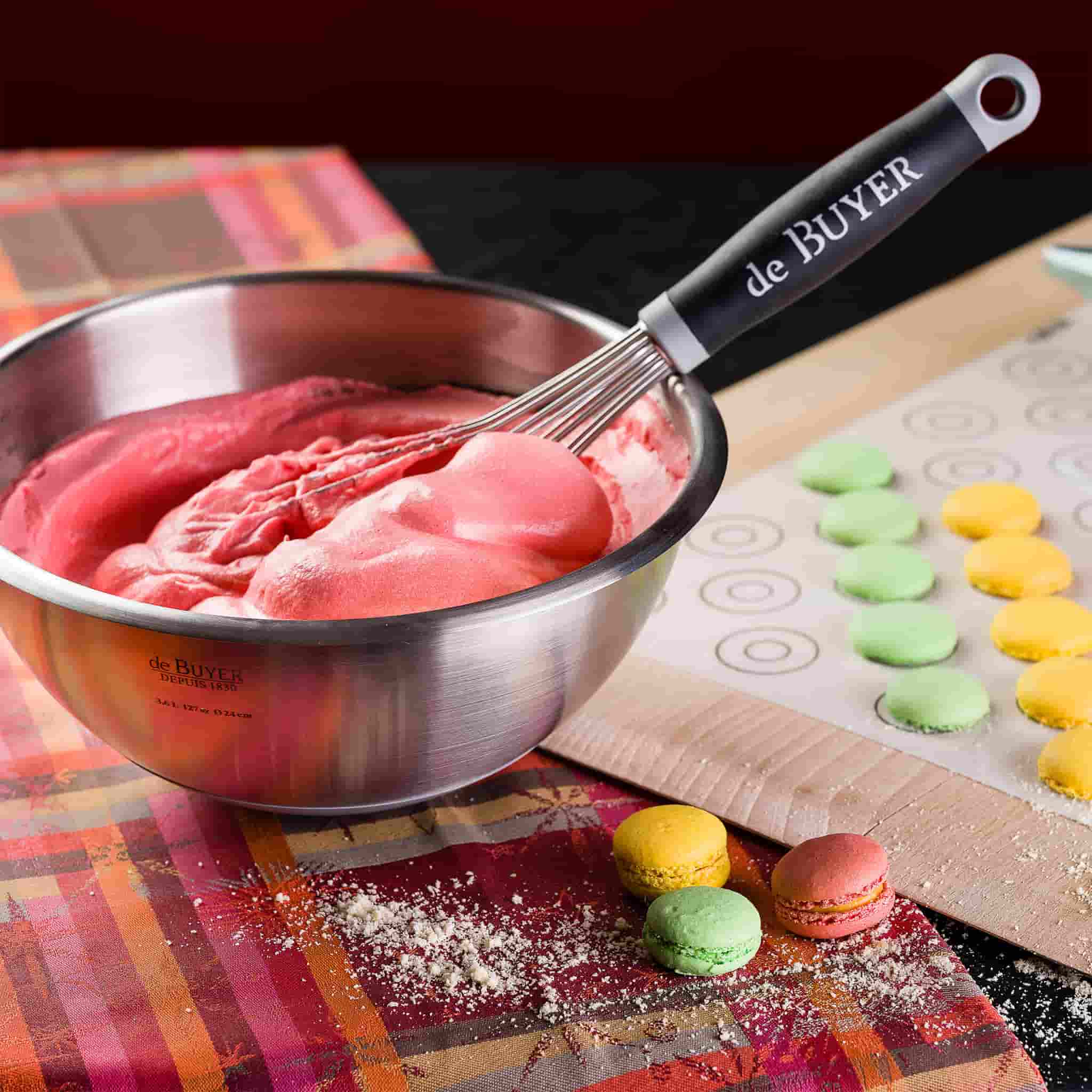 De Buyer Hemisphere Mixing Bowl with Silicone Base, 30cm - Image 3