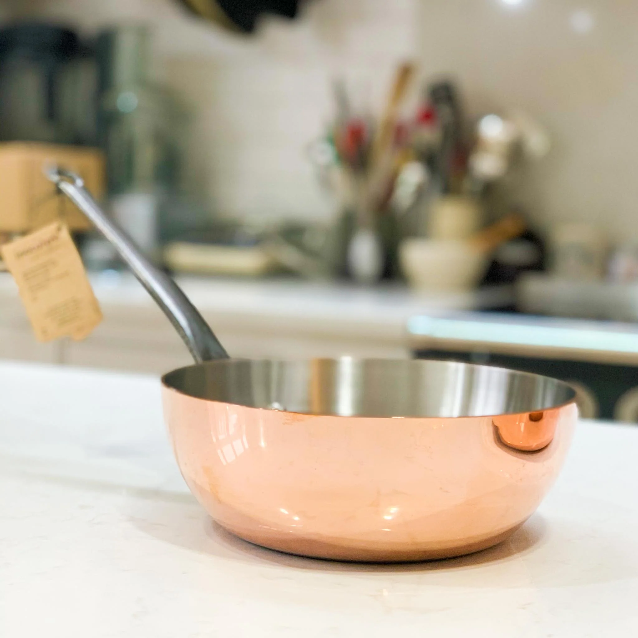 De Buyer Prima Matera Induction-Compatible Copper Saute Pan - Conical - Image 2