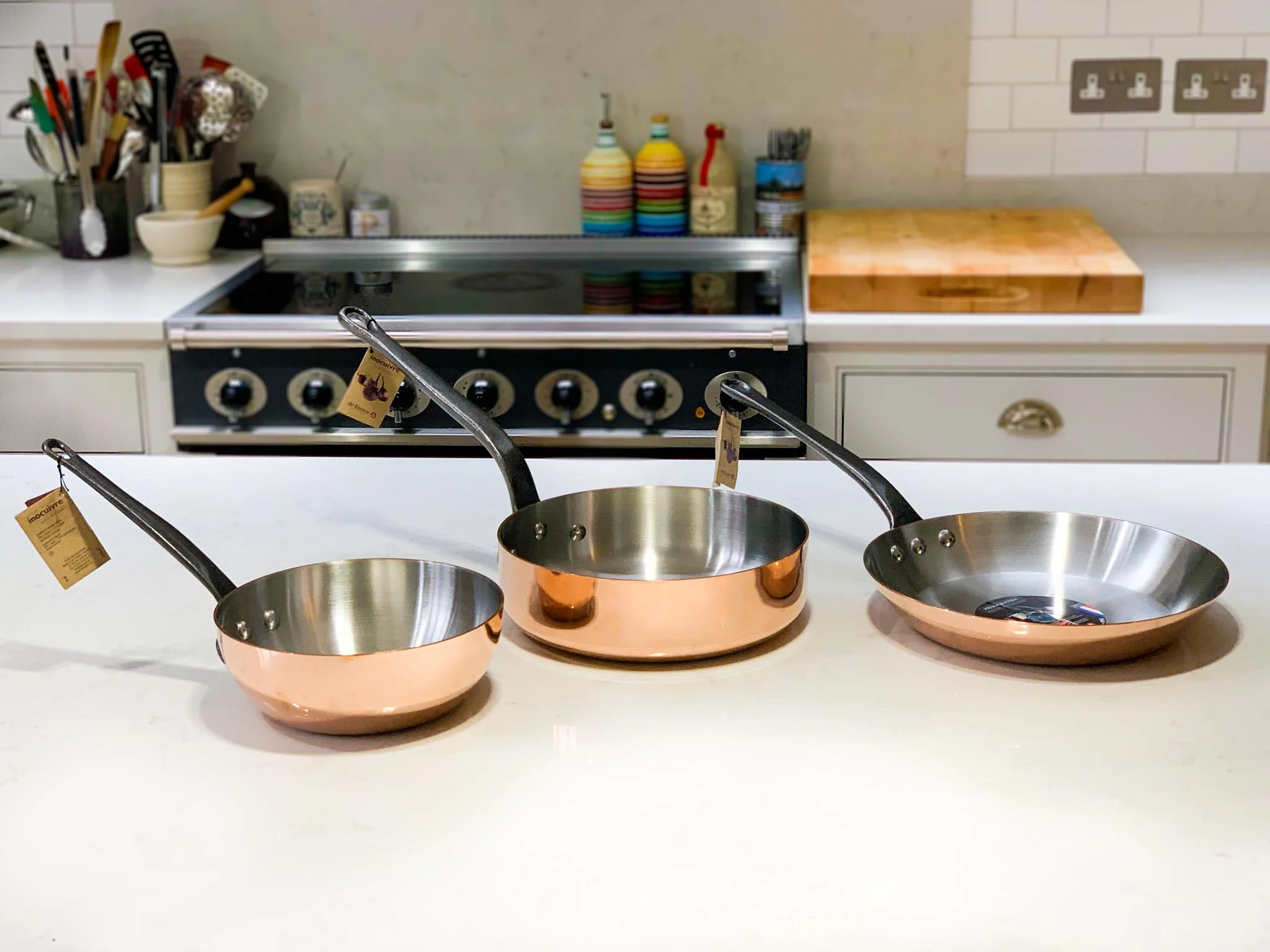 De Buyer Prima Matera Induction-Compatible Copper Saute Pan - Conical - Image 4