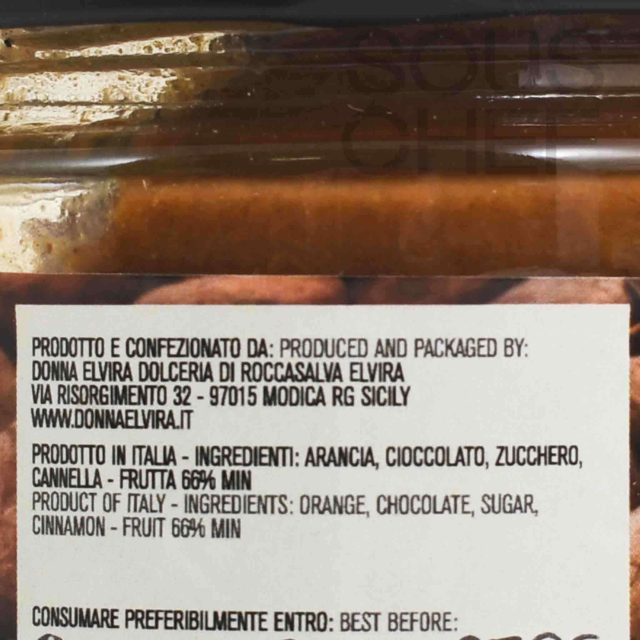 Donna Elvira Orange Chocolate and Cinnamon Marmalade, 210g - Image 3