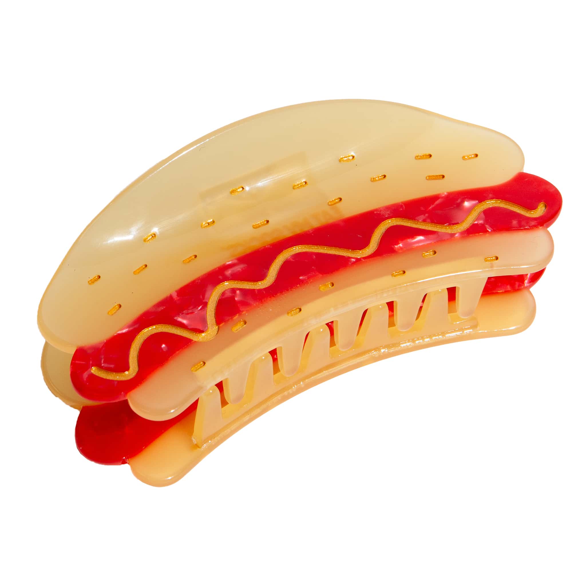 Eat My Socks Hotdog Hair Claw Clip