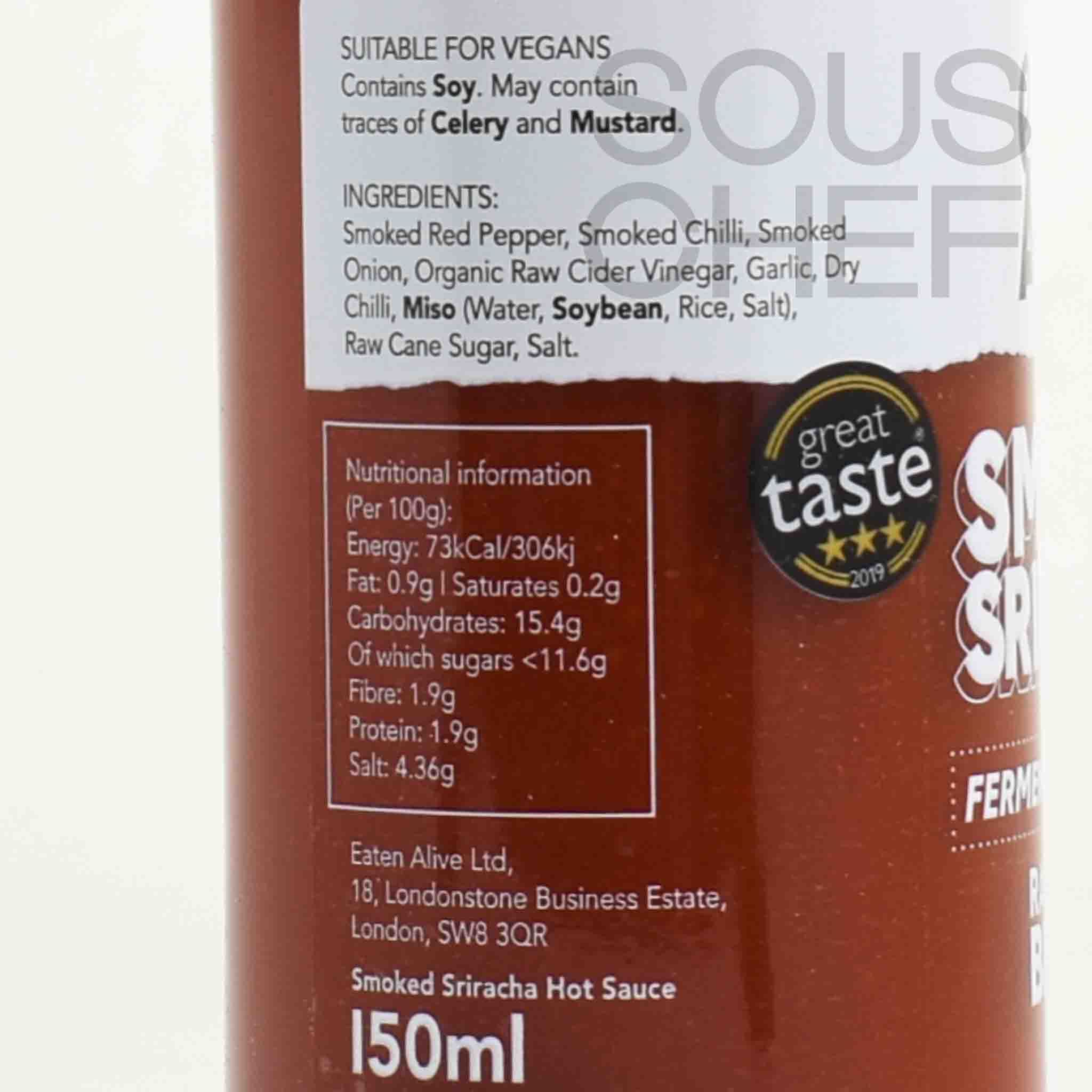 Eaten Alive Smoked Sriracha Hot Sauce, 150ml - Image 2