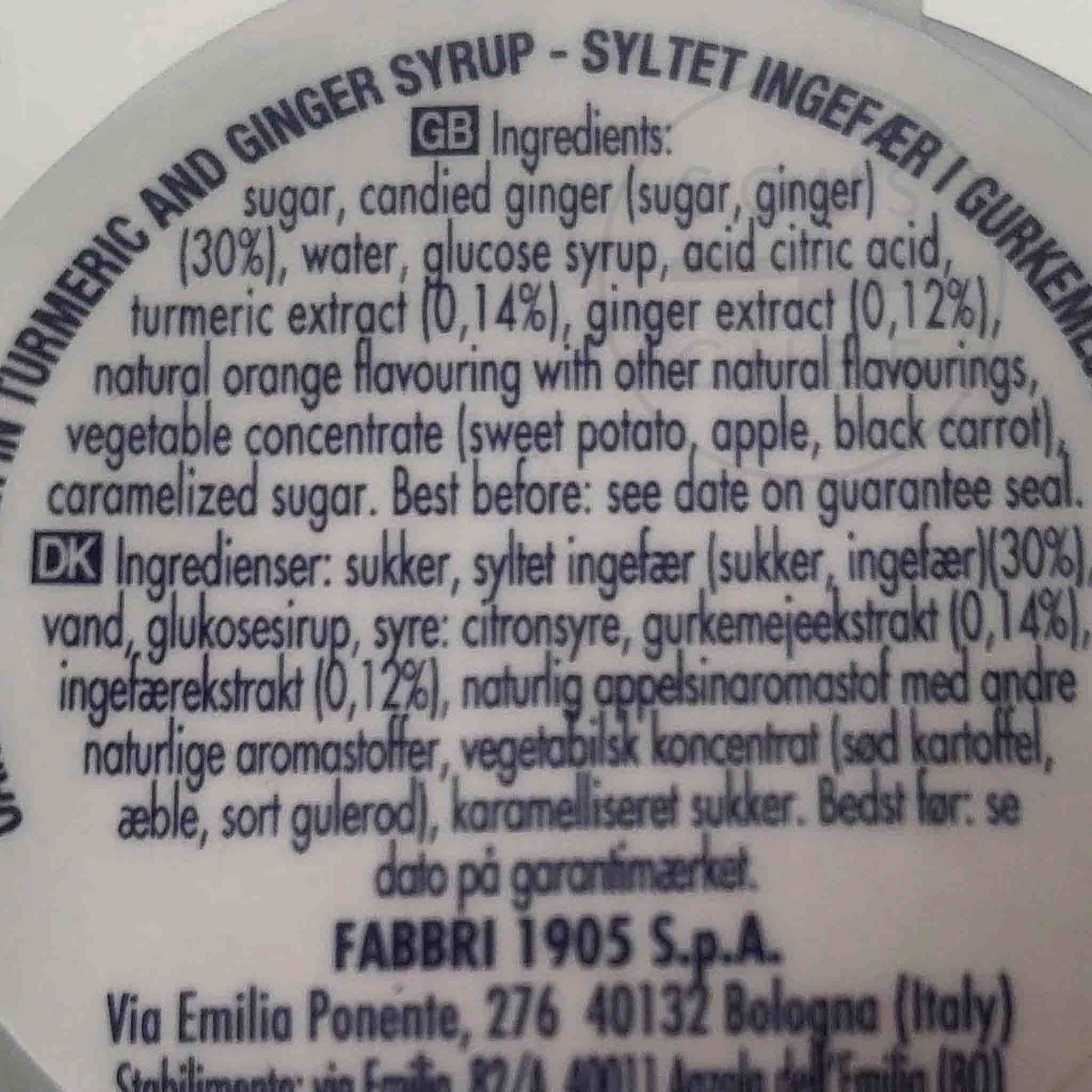 Fabbri Candied Ginger in Syrup, 600g - Image 2