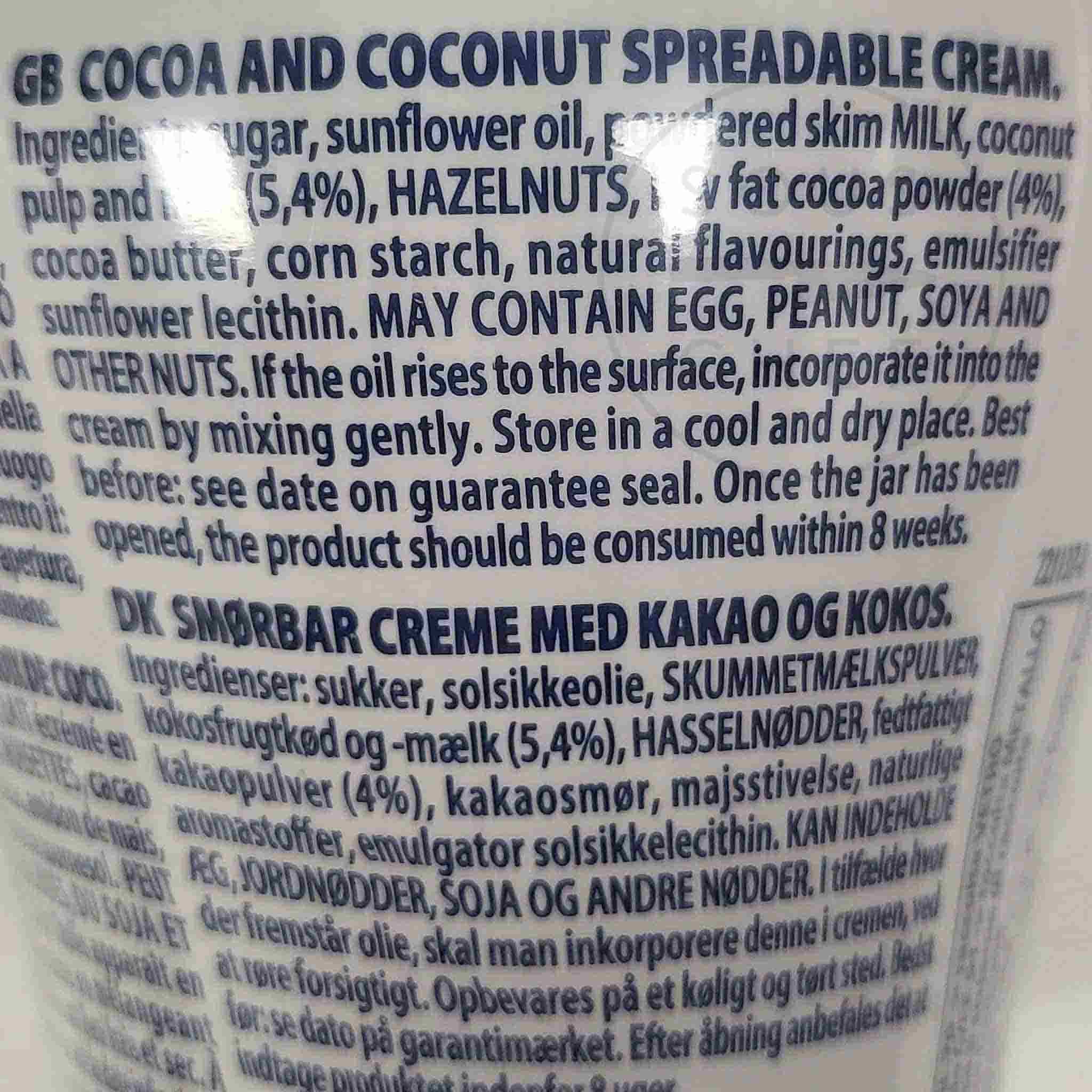 Fabbri Chocolate & Coconut Cream, 200g - Image 2