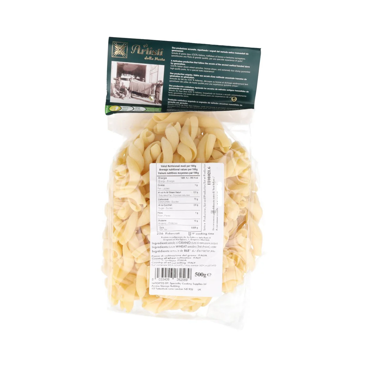 Gli Artisti della Pasta IGP Fidanzati Capresi, 500g - Image 3