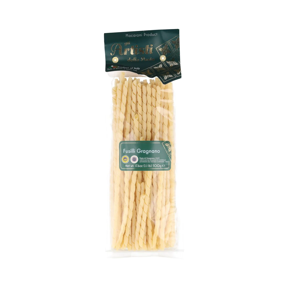 Gli Artisti della Pasta IGP Fusilli di Gragnano. 500g