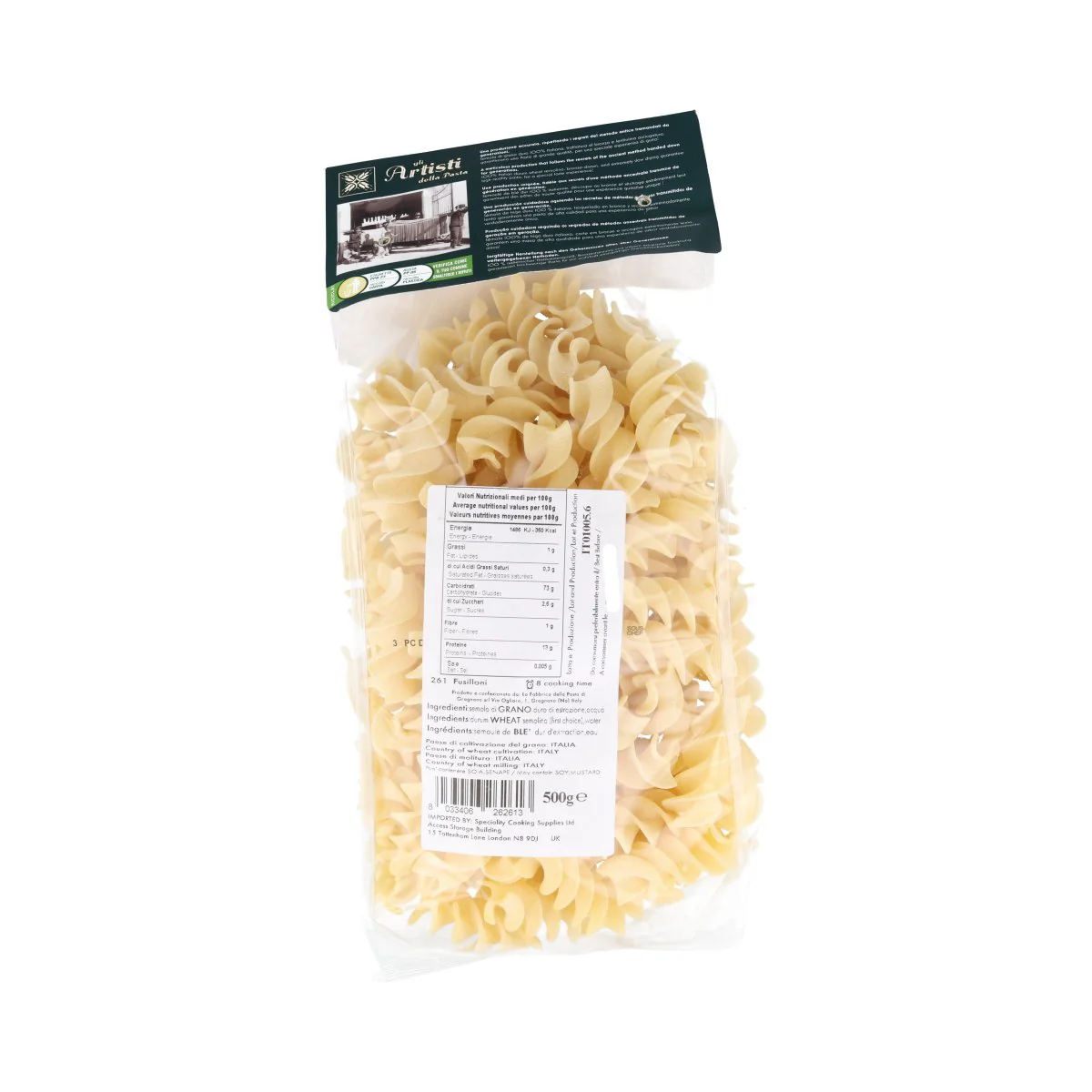 Gli Artisti della Pasta IGP Fusilloni, 500g - Image 2