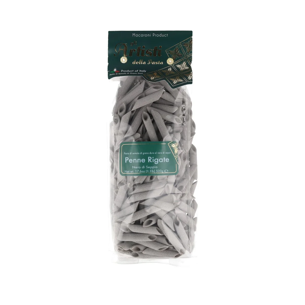 Gli Artisti della Pasta IGP Squid Ink Penne, 500g