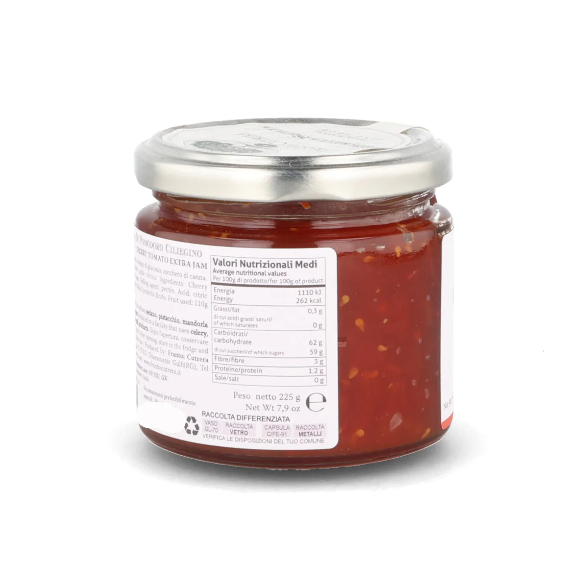 Frantoi Cutrera Cherry Tomato Extra Jam, 225g - Image 3