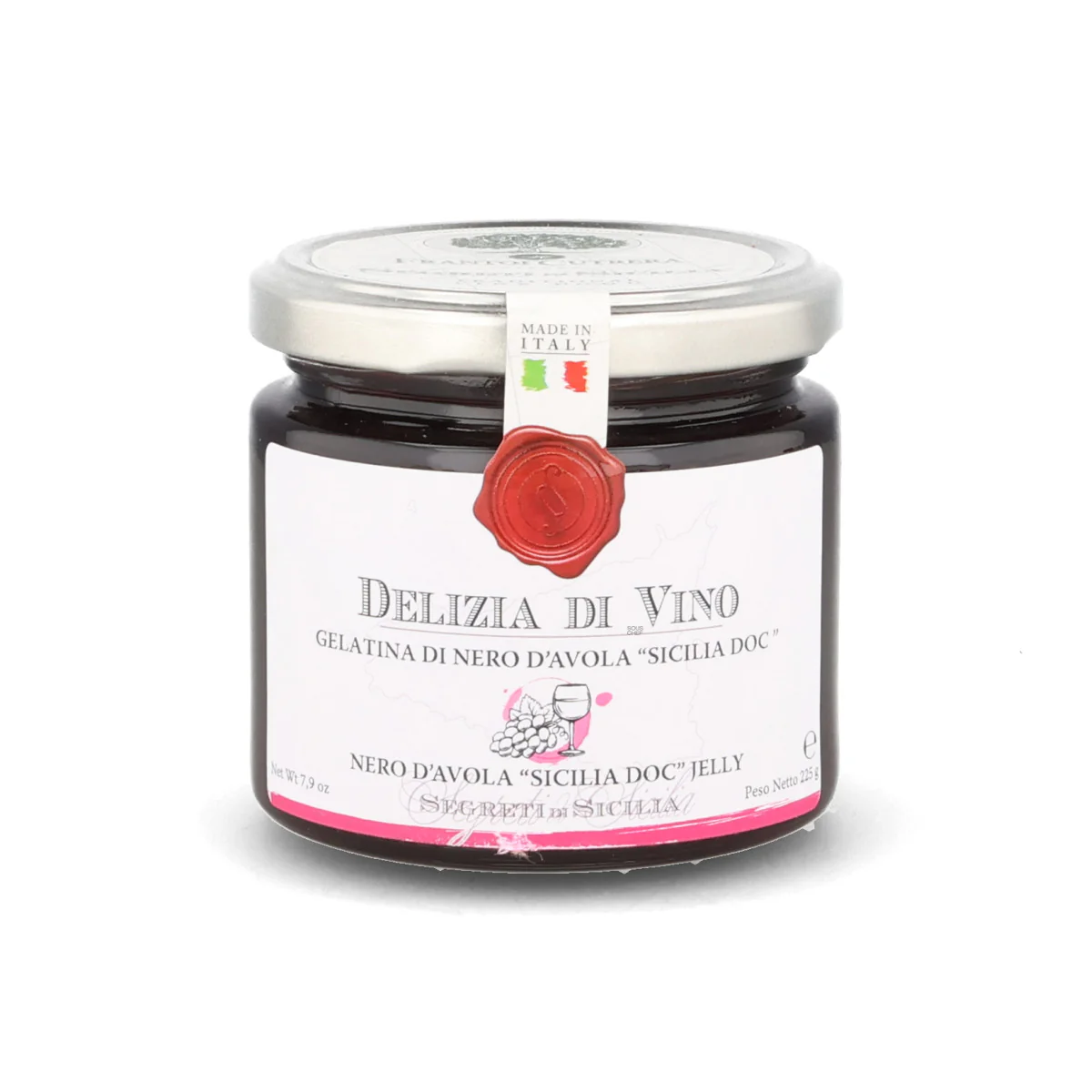 Frantoi Cutrera Nero d'Avola Wine Jelly, 225g