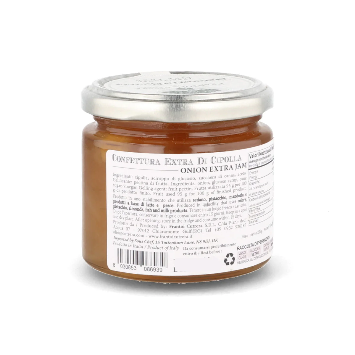 Frantoi Cutrera Onion Extra Jam, 225g - Image 2