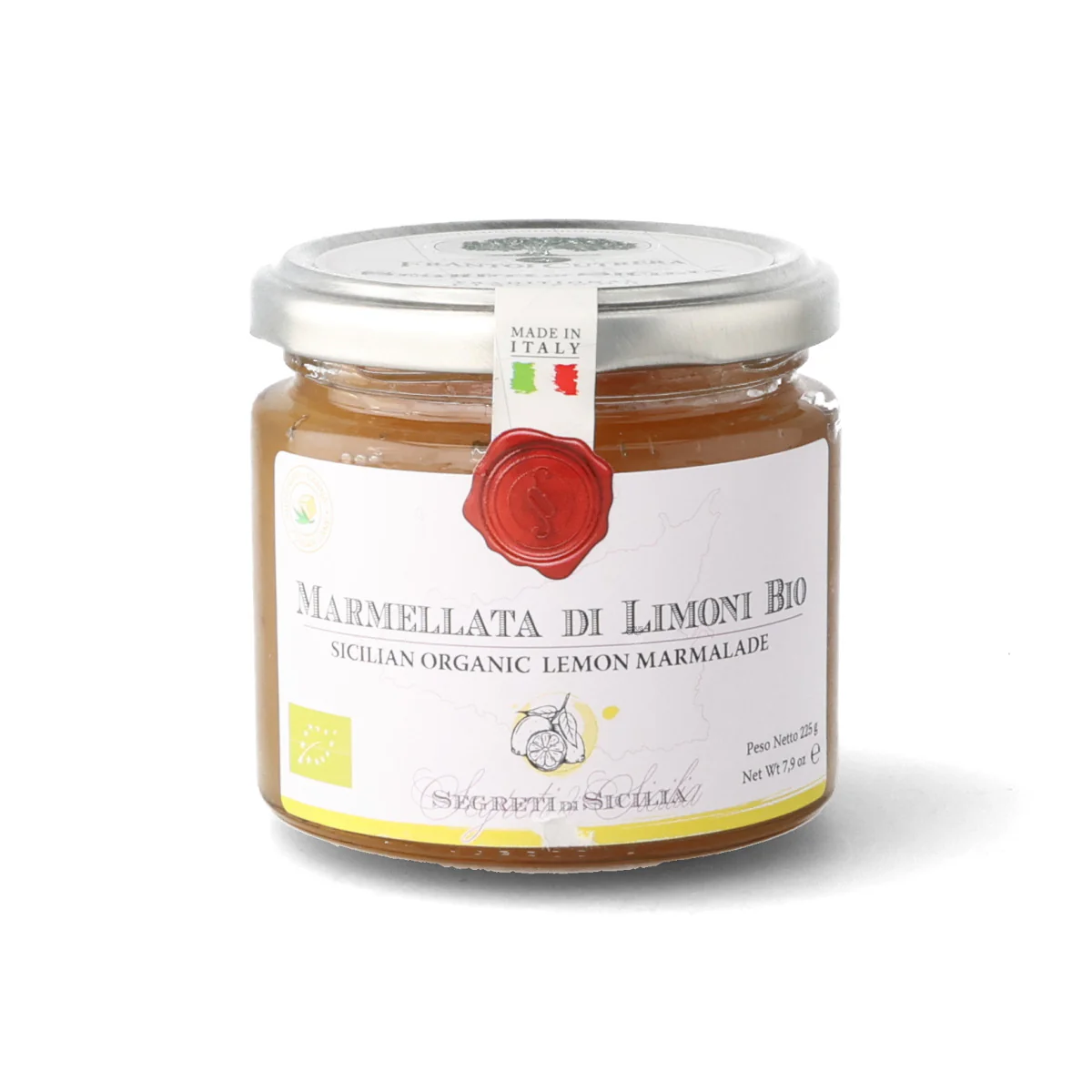 Frantoi Cutrera Organic Sicilian Lemon Marmalade, 225g