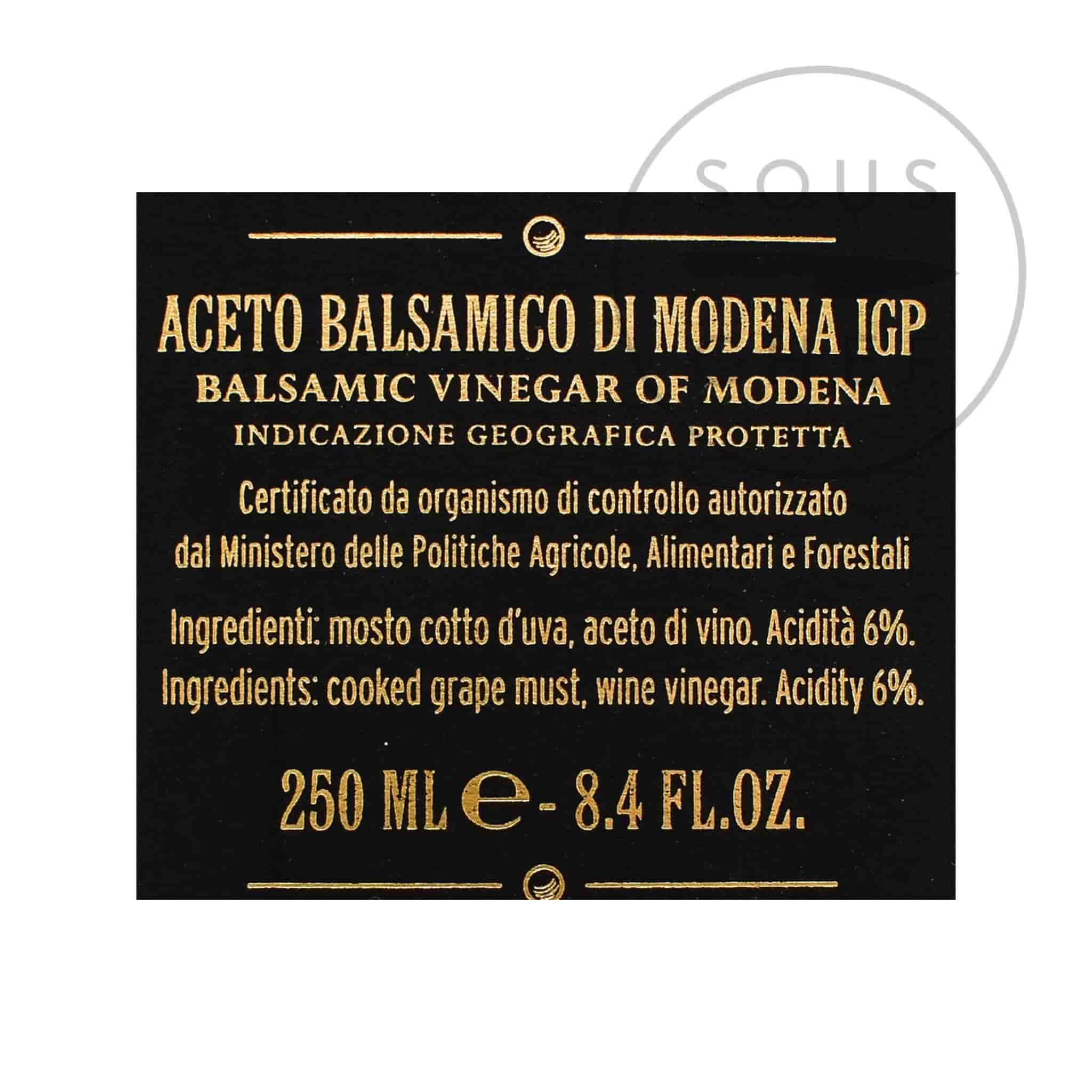 Giusti 'Banda Rossa' Balsamic Vinegar 20 Year Aged, 250ml - Image 2