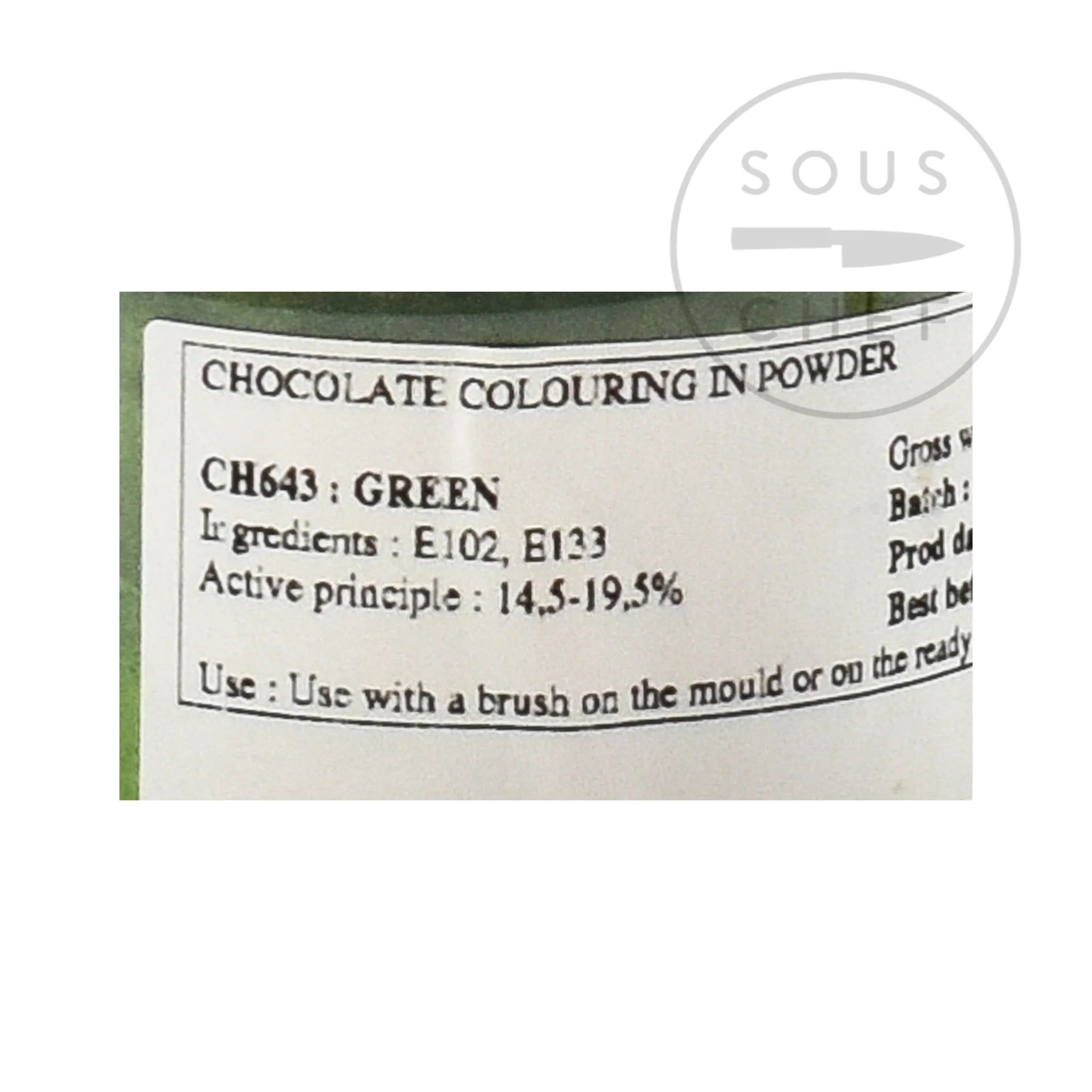 Deco Relief Green Gloss Food Colour For Chocolate, 20g - Image 3
