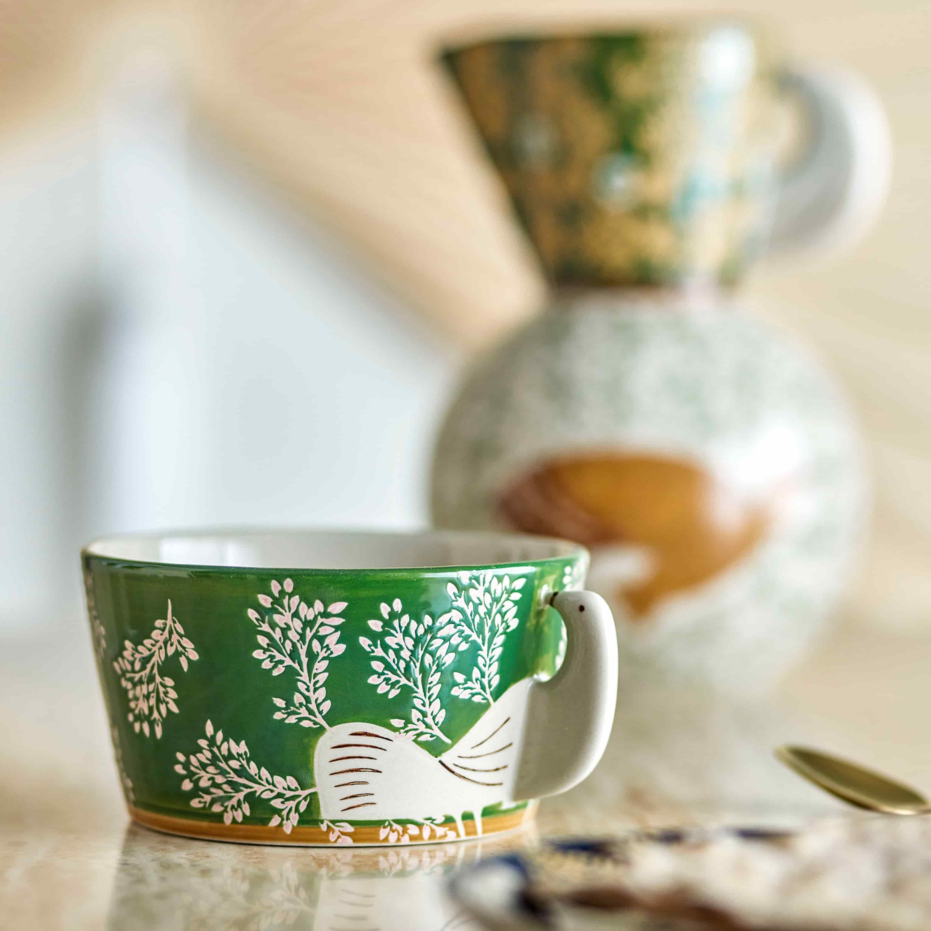 Green Hezha Bowl, 13cm - Image 3