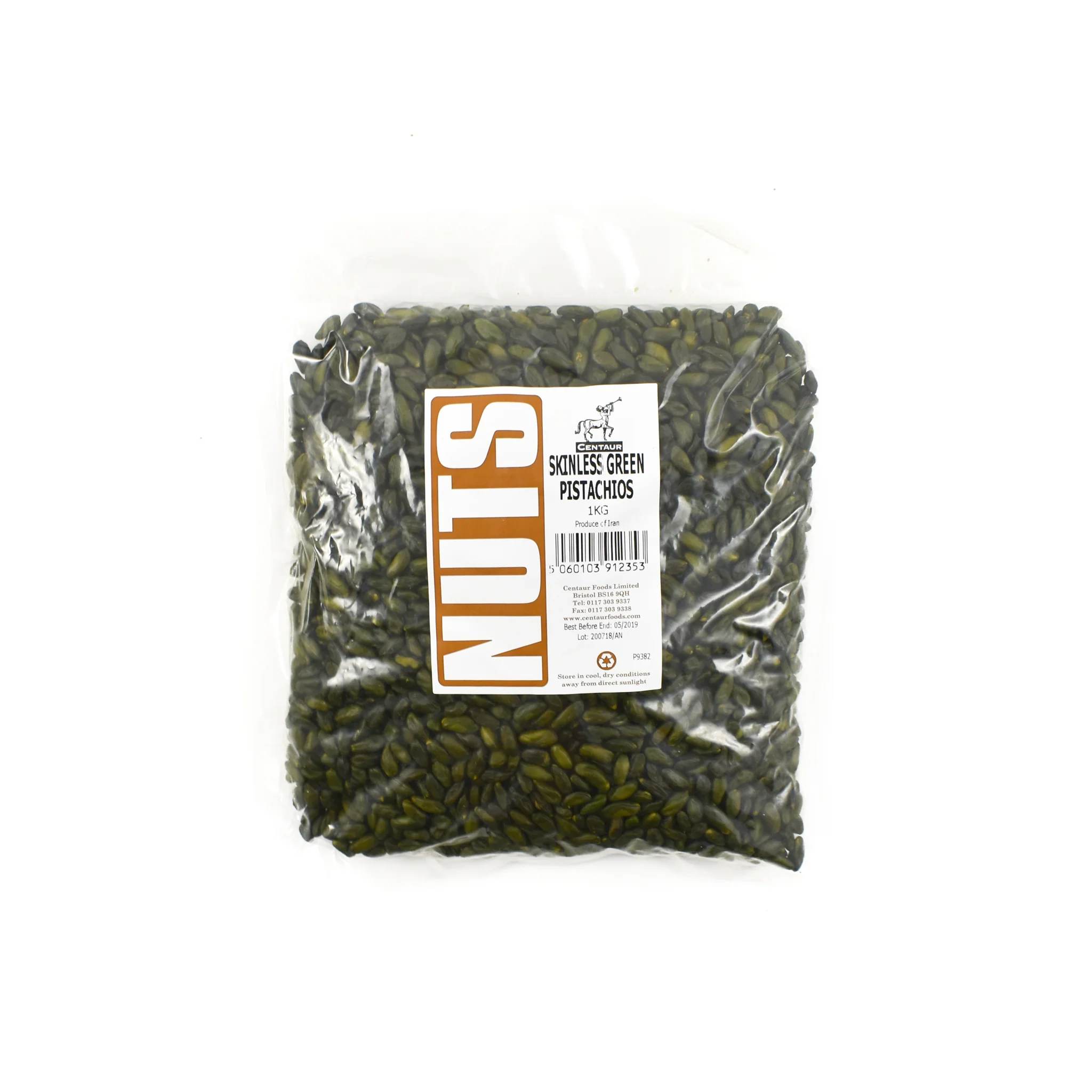 Green Skinless Pistachios, 500g