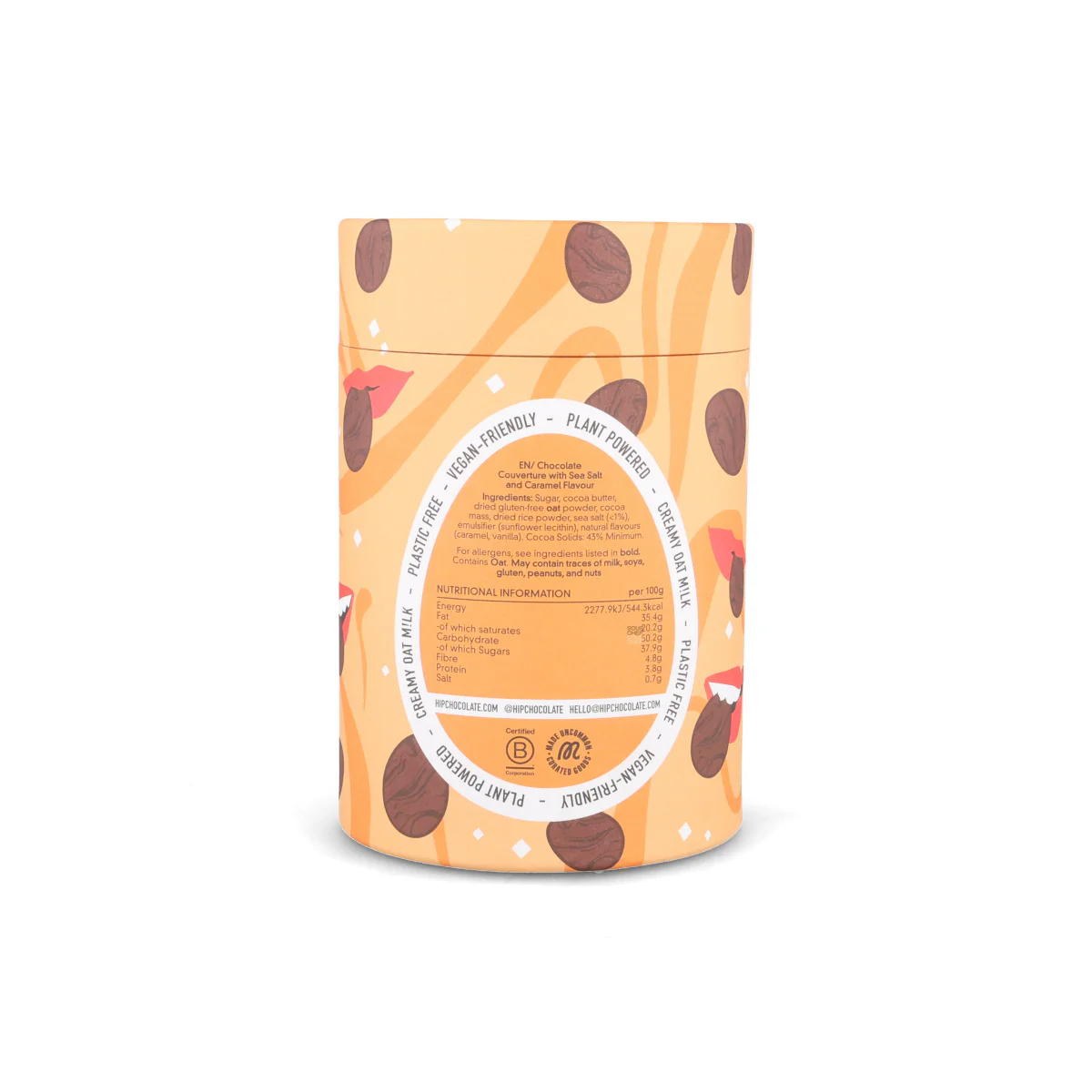 H!P Salted Caramel Oat Milk Chocolate Easter Egg, 150g - Image 2