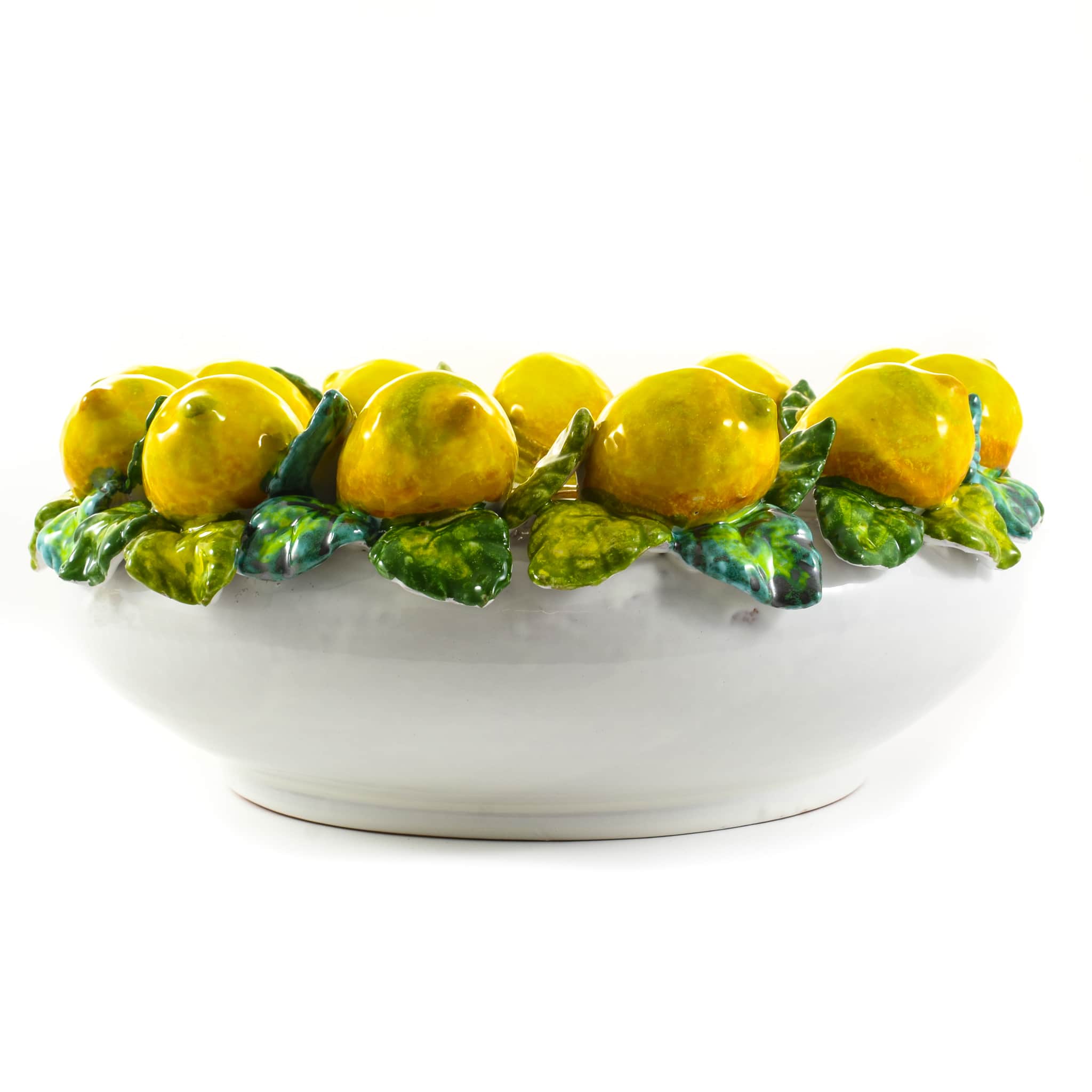 Handmade Tuscan Lemon Bowl, 35cm - Image 2